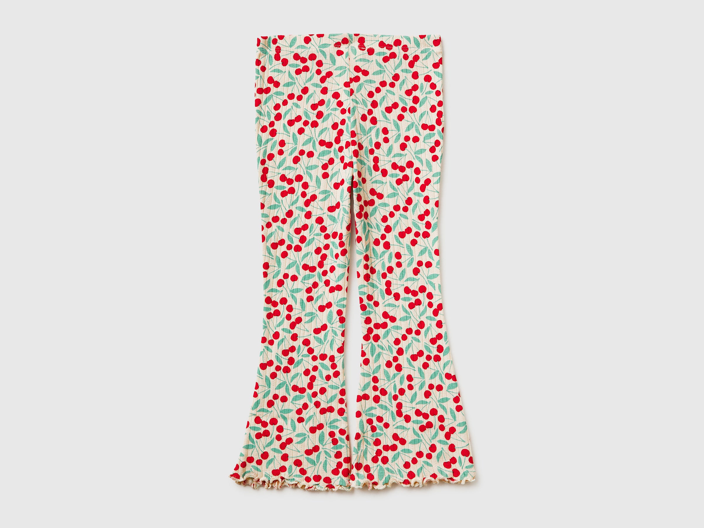 Benetton 3XULGF05E leggings bambina cotone fantasia
