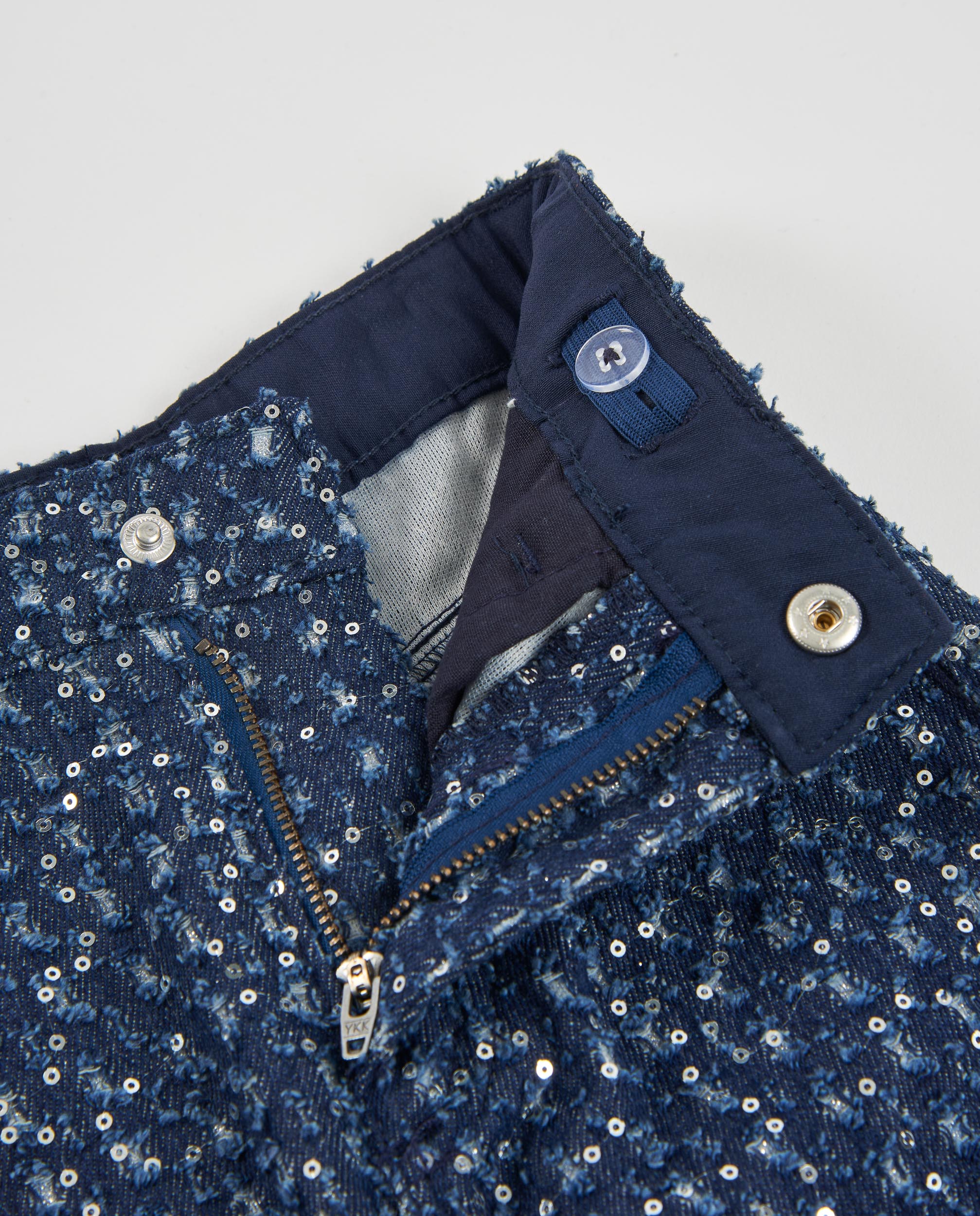 TucTuc Pantaloni Jeans denim paillettes bambina