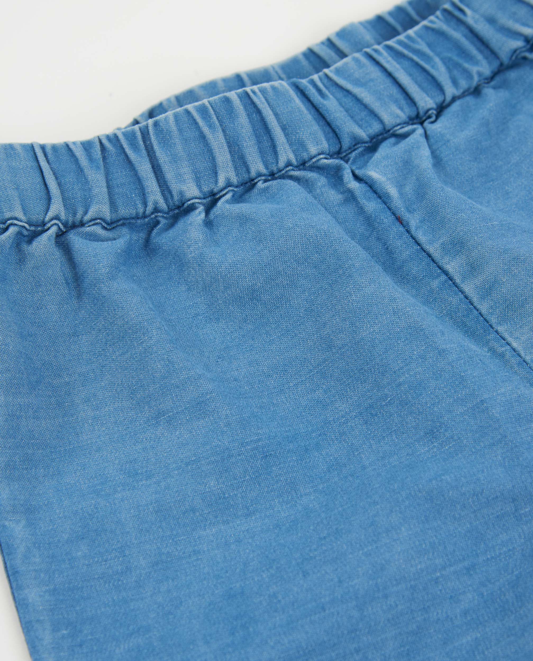 TucTuc Pantaloni Jeans Bambina Blu Ricamo Floreale