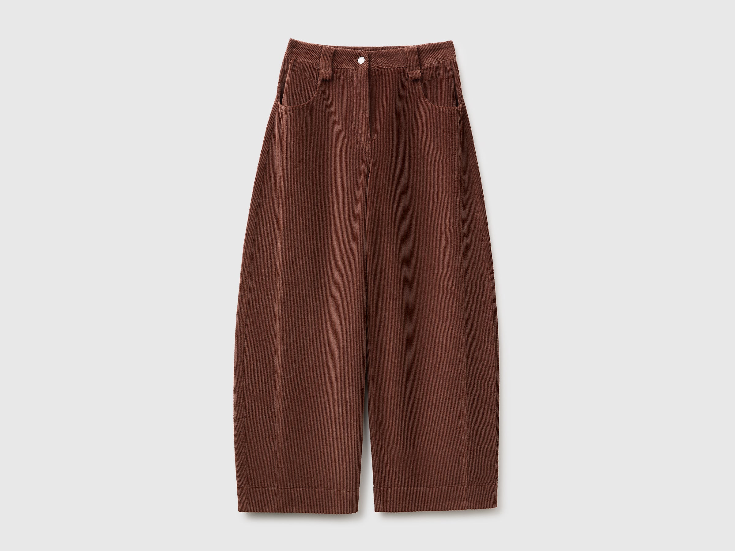 United Colors of Benetton Trousers pantaloni velluto barrel fit