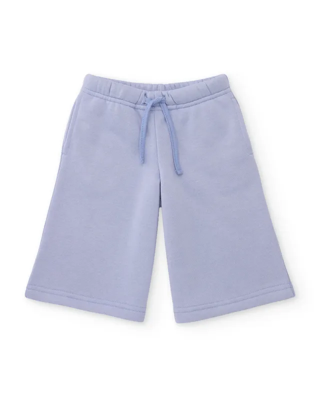 TucTuc Pantaloni felpa bambina azzurro cotone tasche