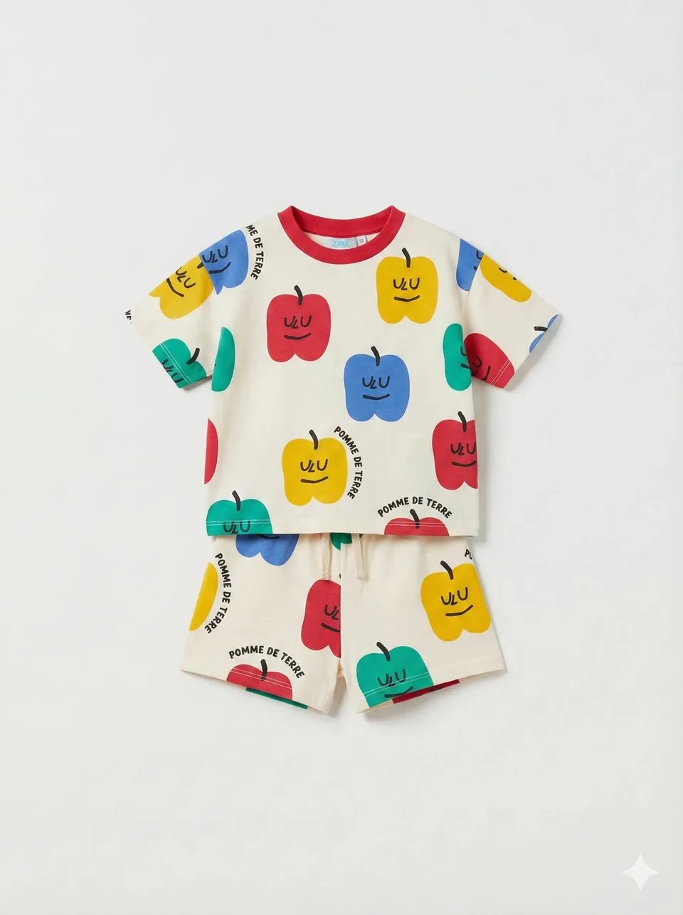 Kokarcia Peperoni completo bambino cotone t-shirt+shorts