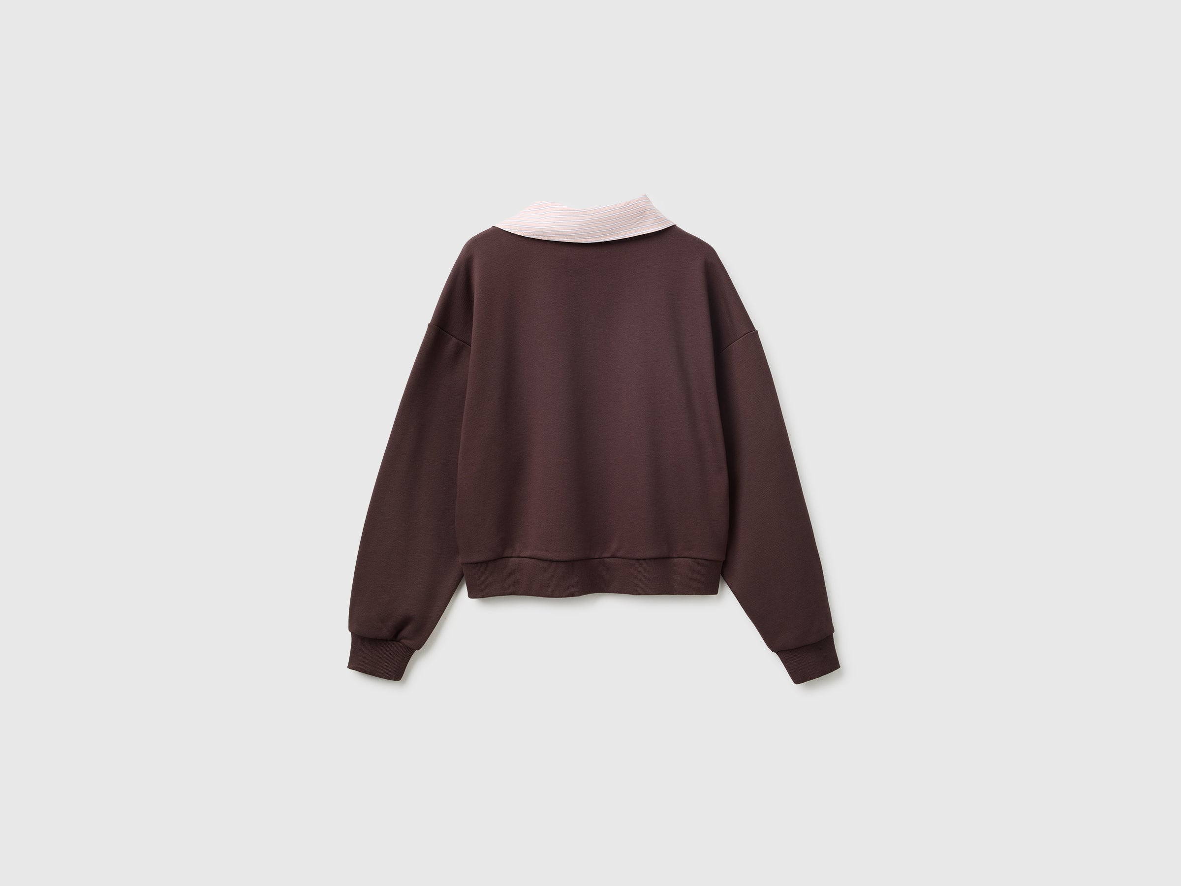 United Colors of Benetton Sweatshirt with detachable scarf felpa cotone
