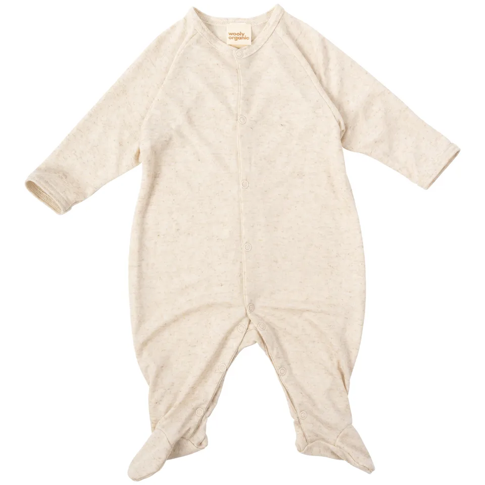 Woolly Organic Tencel Sleepsuit SS26 tutina con piedini tencel