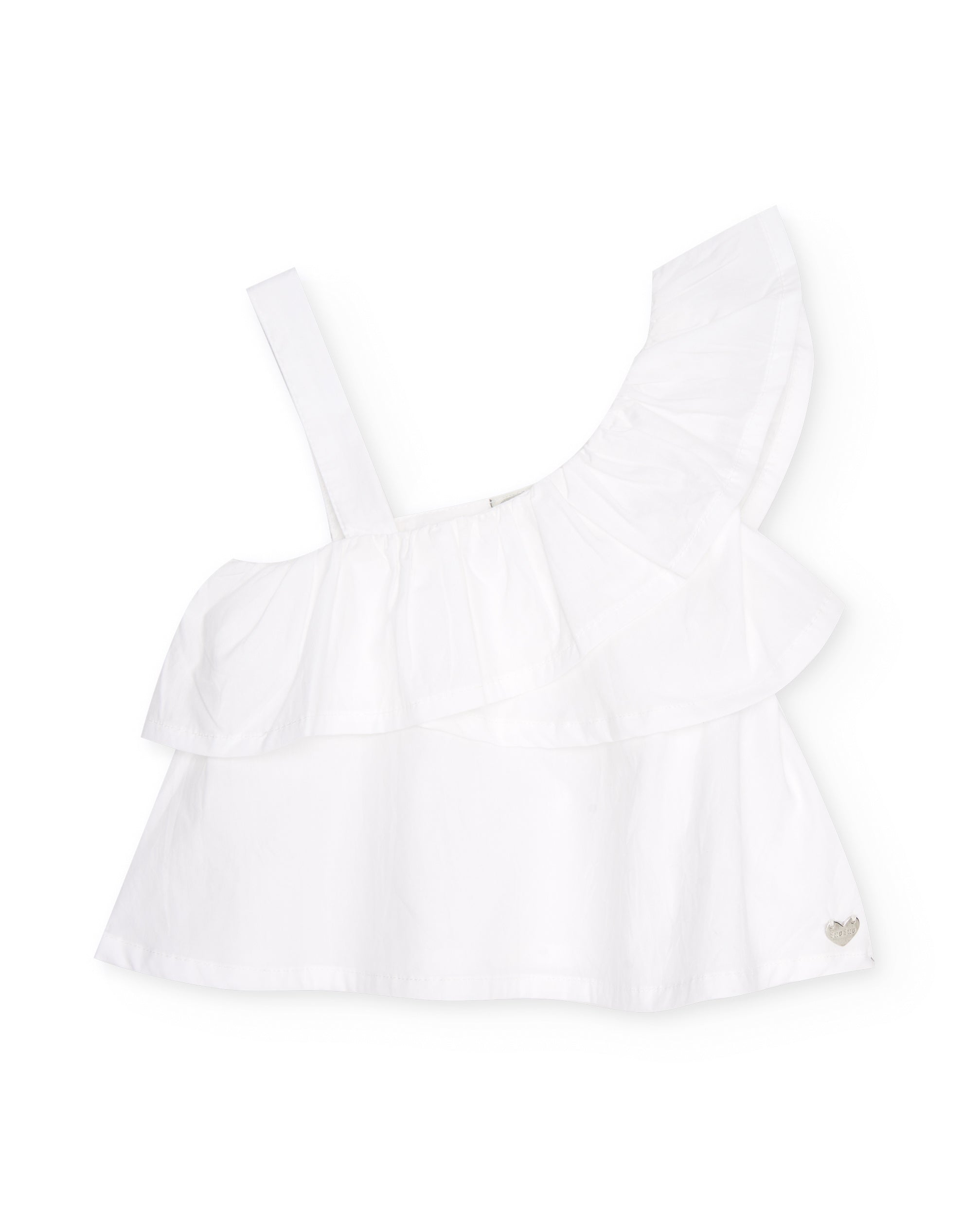 TucTuc Camicette blusa bambina volant bianco