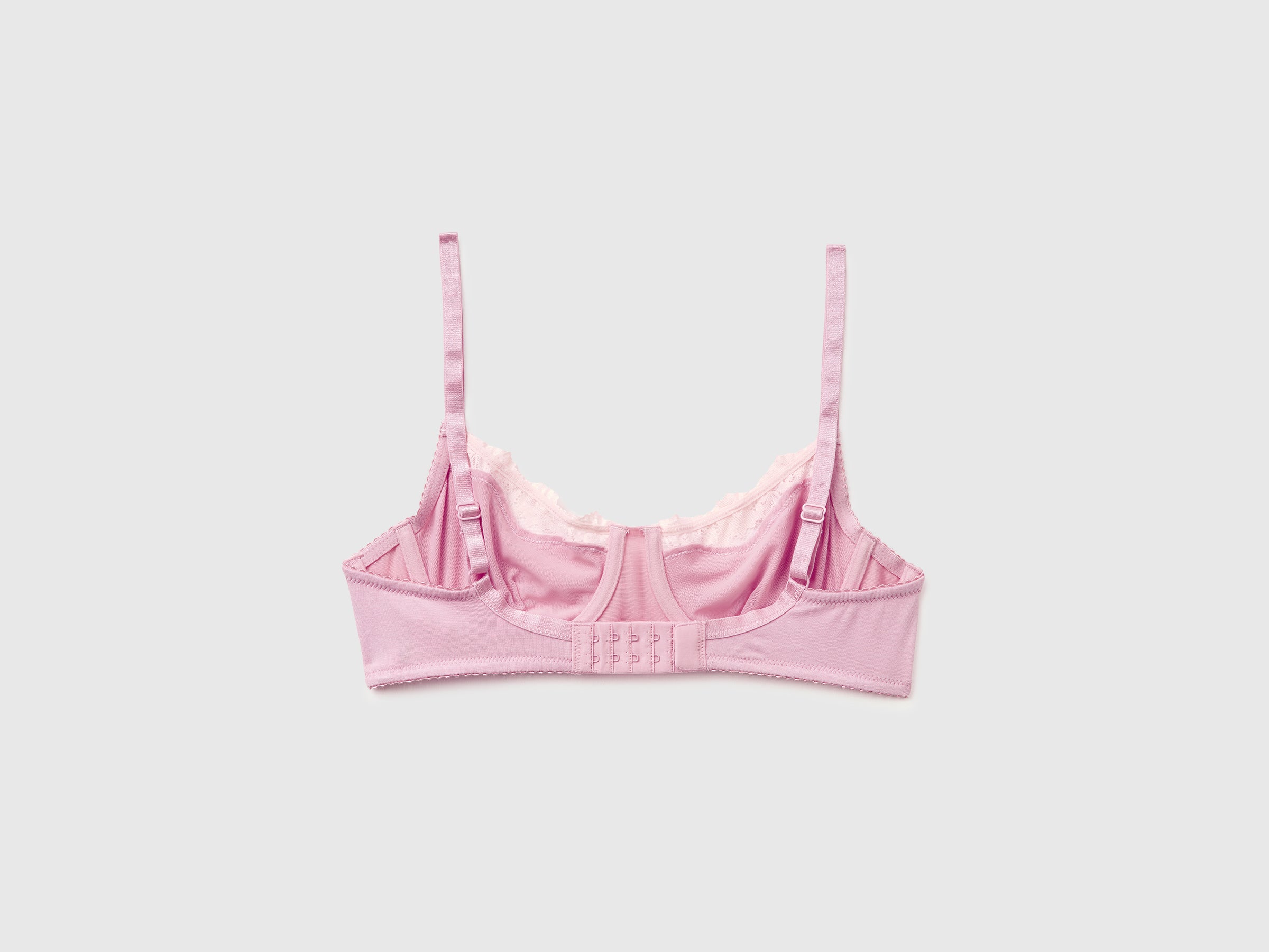 Benetton Reggiseno Seta Pizzo Coppa C Taglia 3C