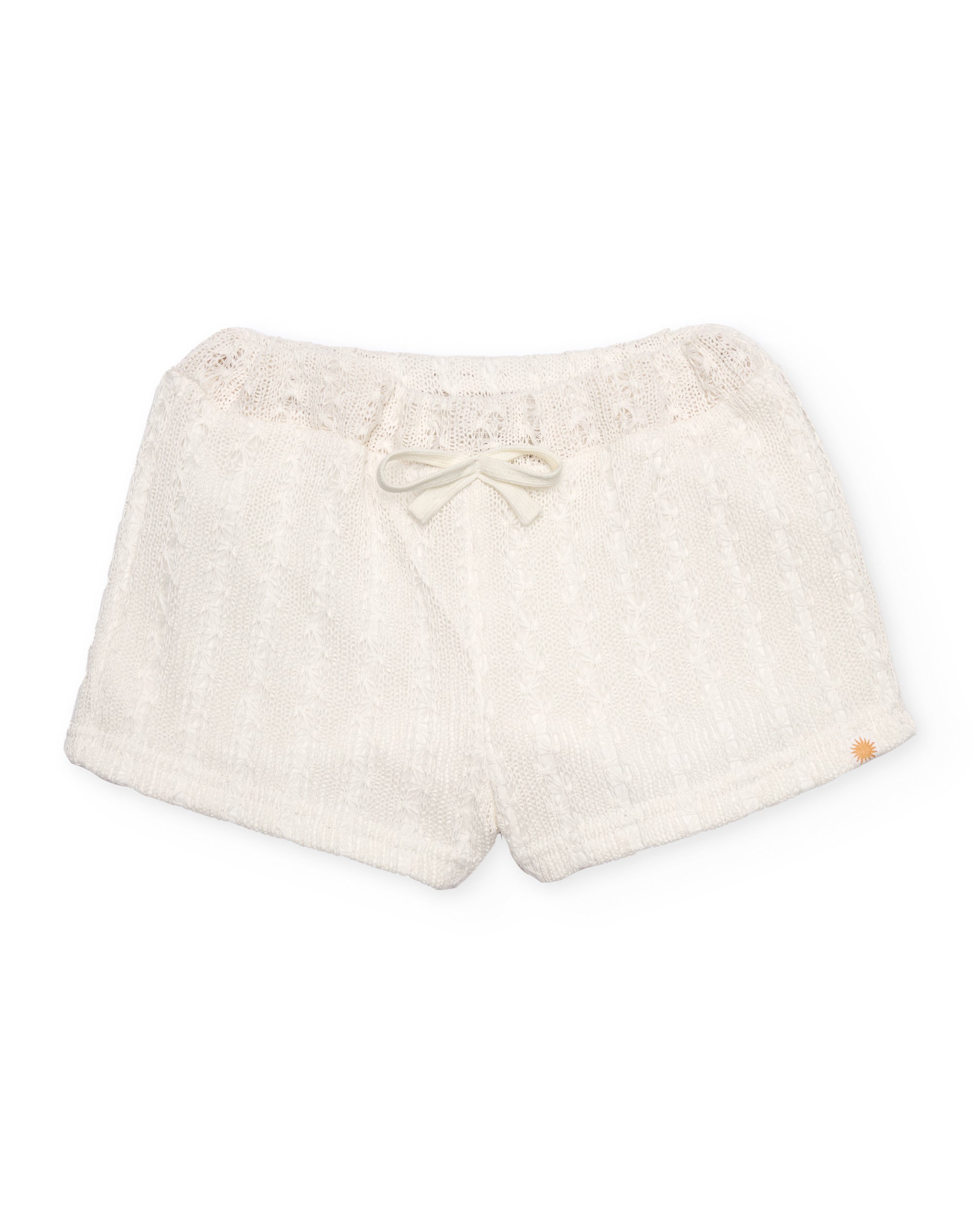 TucTuc Bermuda shorts bambina traforati bianco