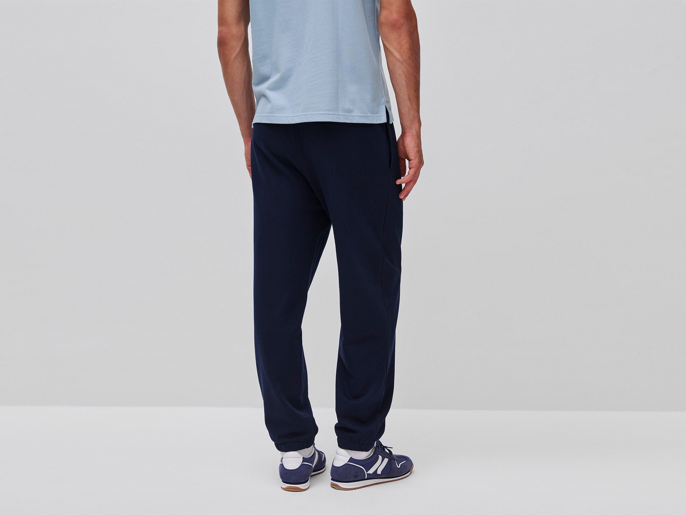 United Colors of Benetton pantaloni jogger fleece cotone organico