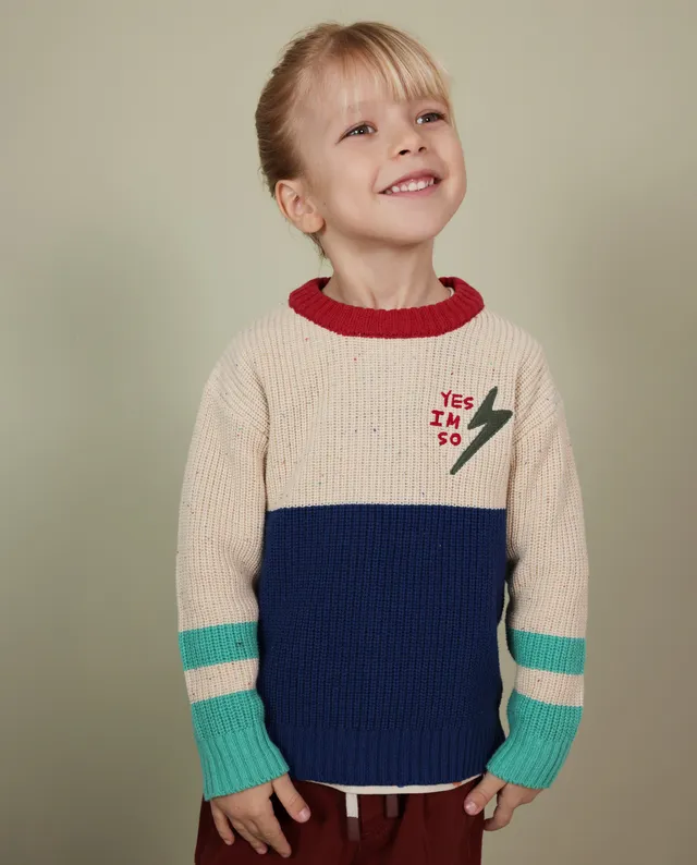 TucTuc Maglioni Maglione Tricot Crudo Blocchi Colore