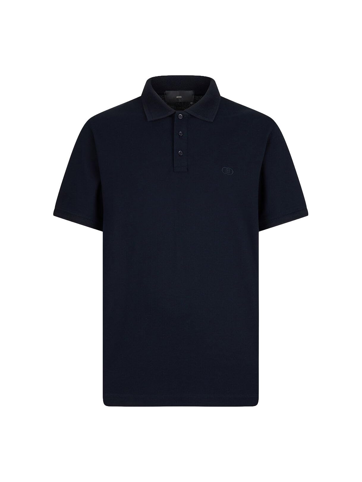 Liu Jo Polo Piquet L Maglia Polo Cotone Nero Bottoni