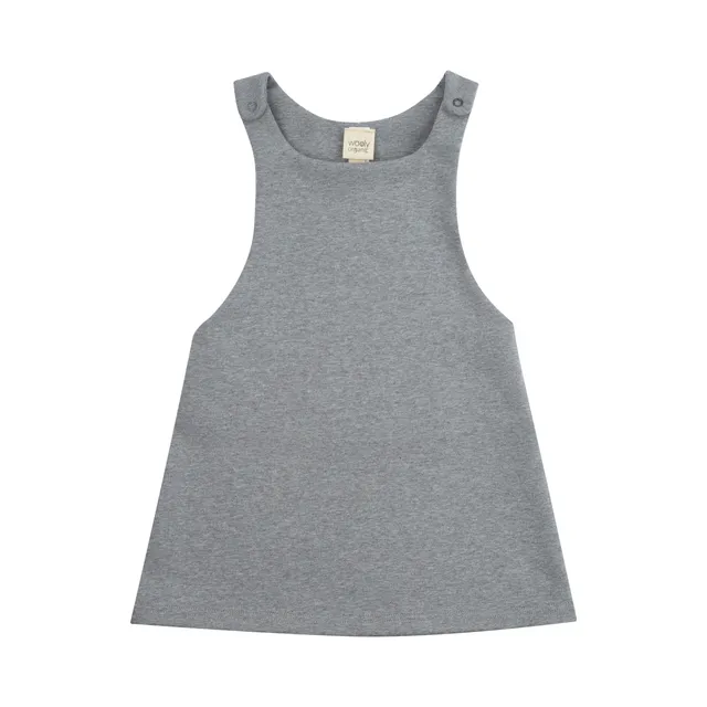 Woolly Organic Pinafore Dress vestito bimba cotone bio