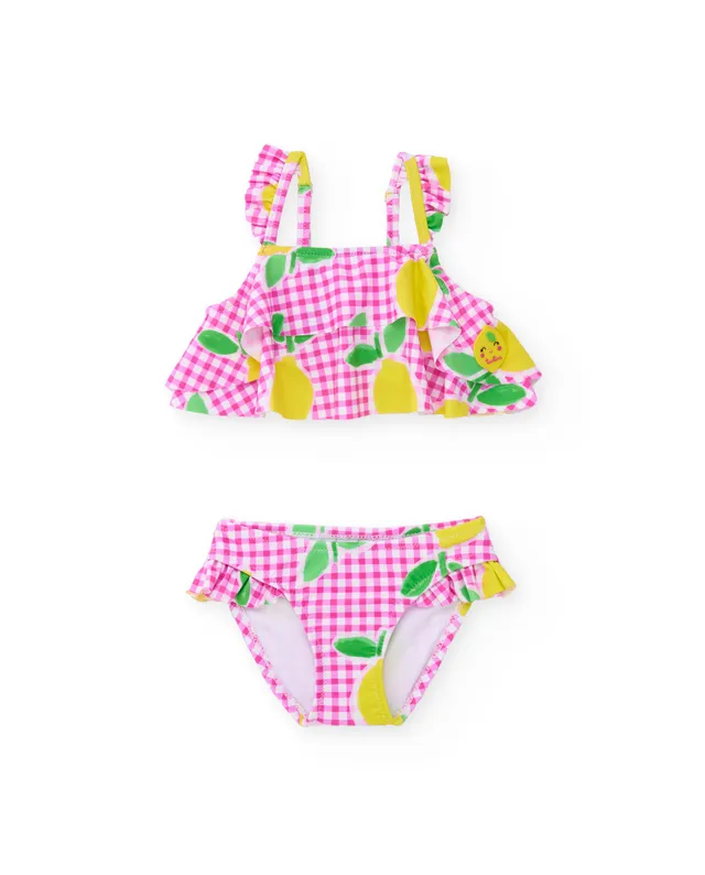 TucTuc Costumi Da Bagno Vichy bikini bambina rosa