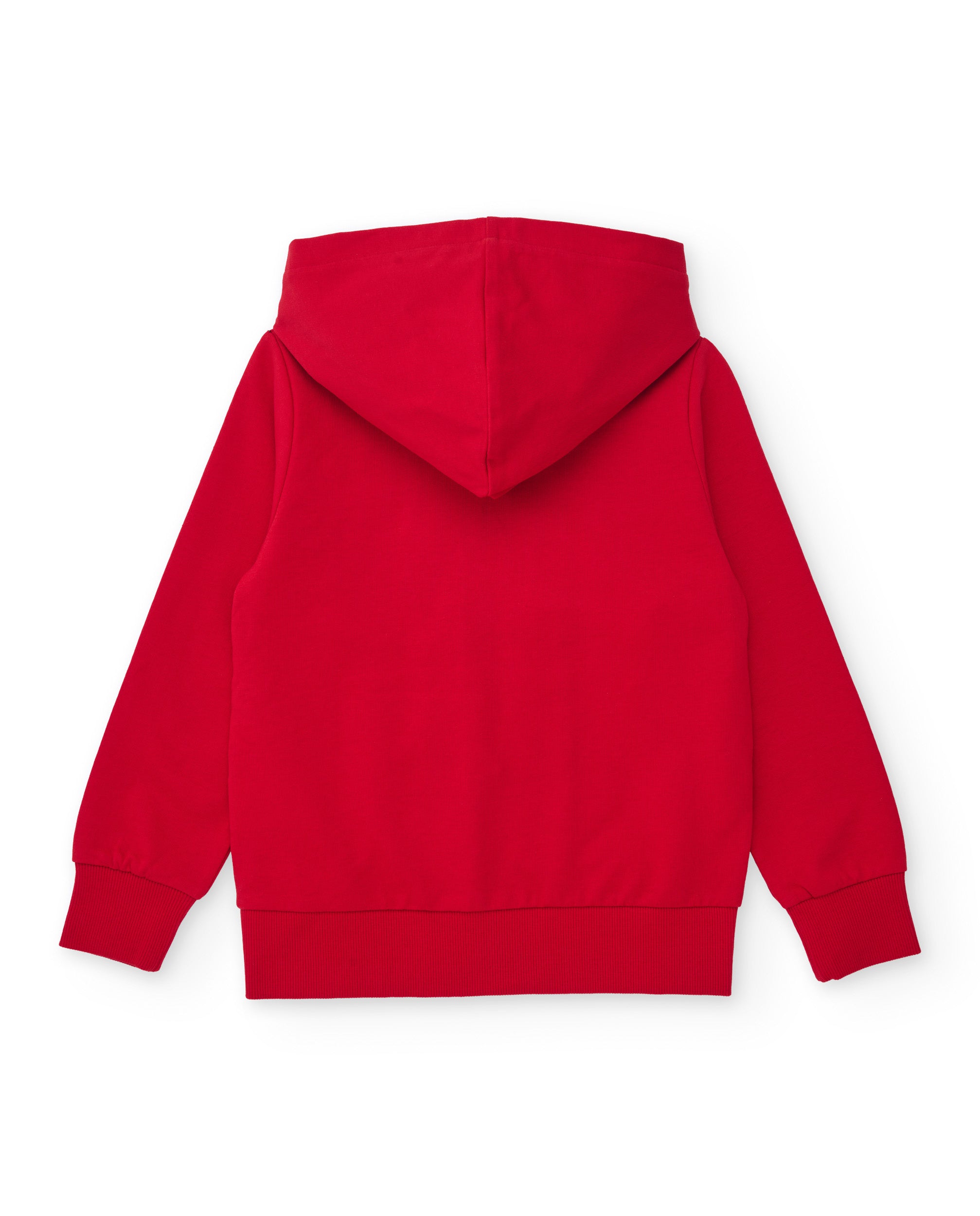 TucTuc Felpe Felpa Bambino Cappuccio Zip Rossa Cotone