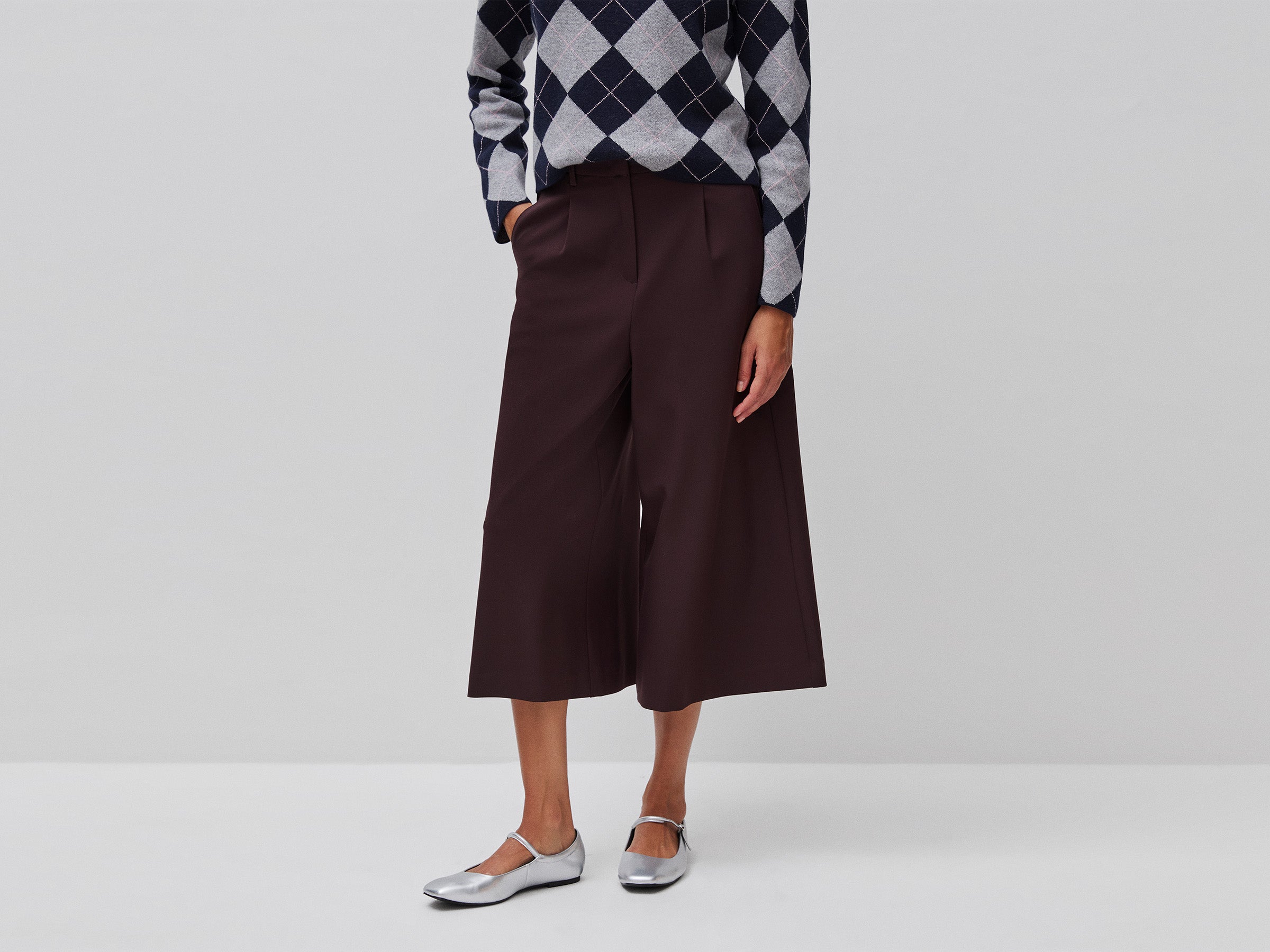United Colors of Benetton Pantaloni Culotte 42 viscosa