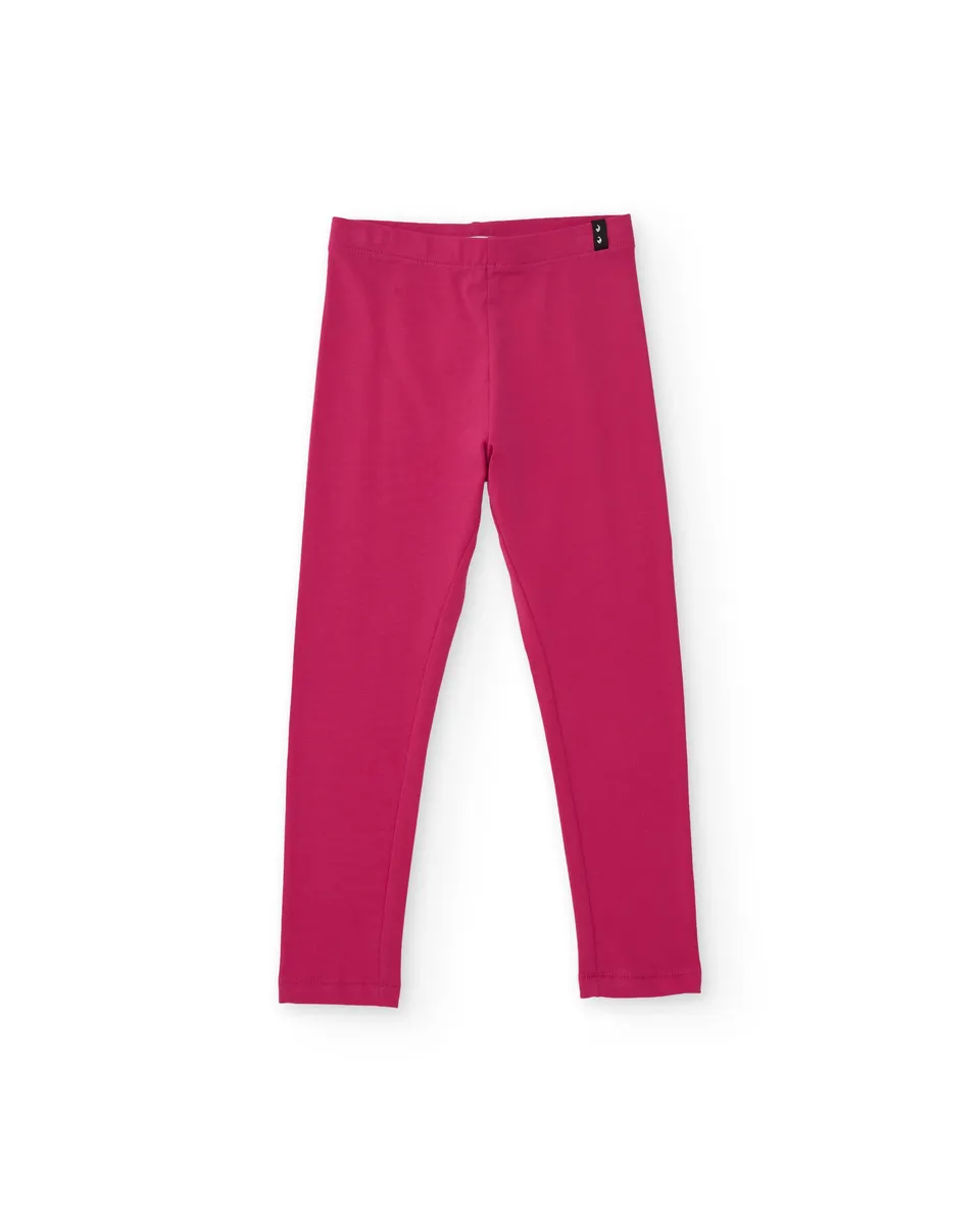 TucTuc Leggings leggings bambina fucsia vita elasticizzata