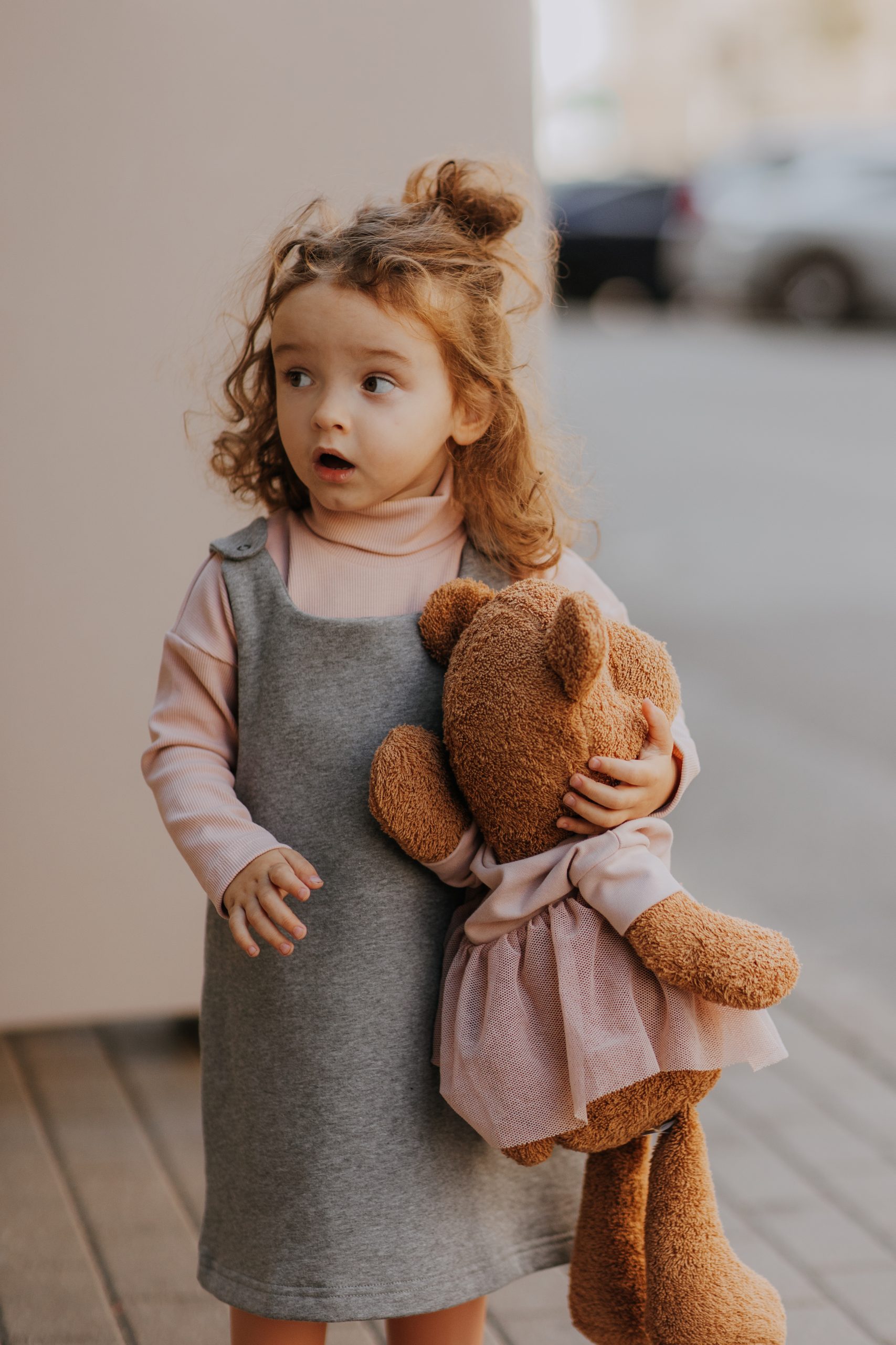 Woolly Organic Pinafore Dress vestito bimba cotone bio