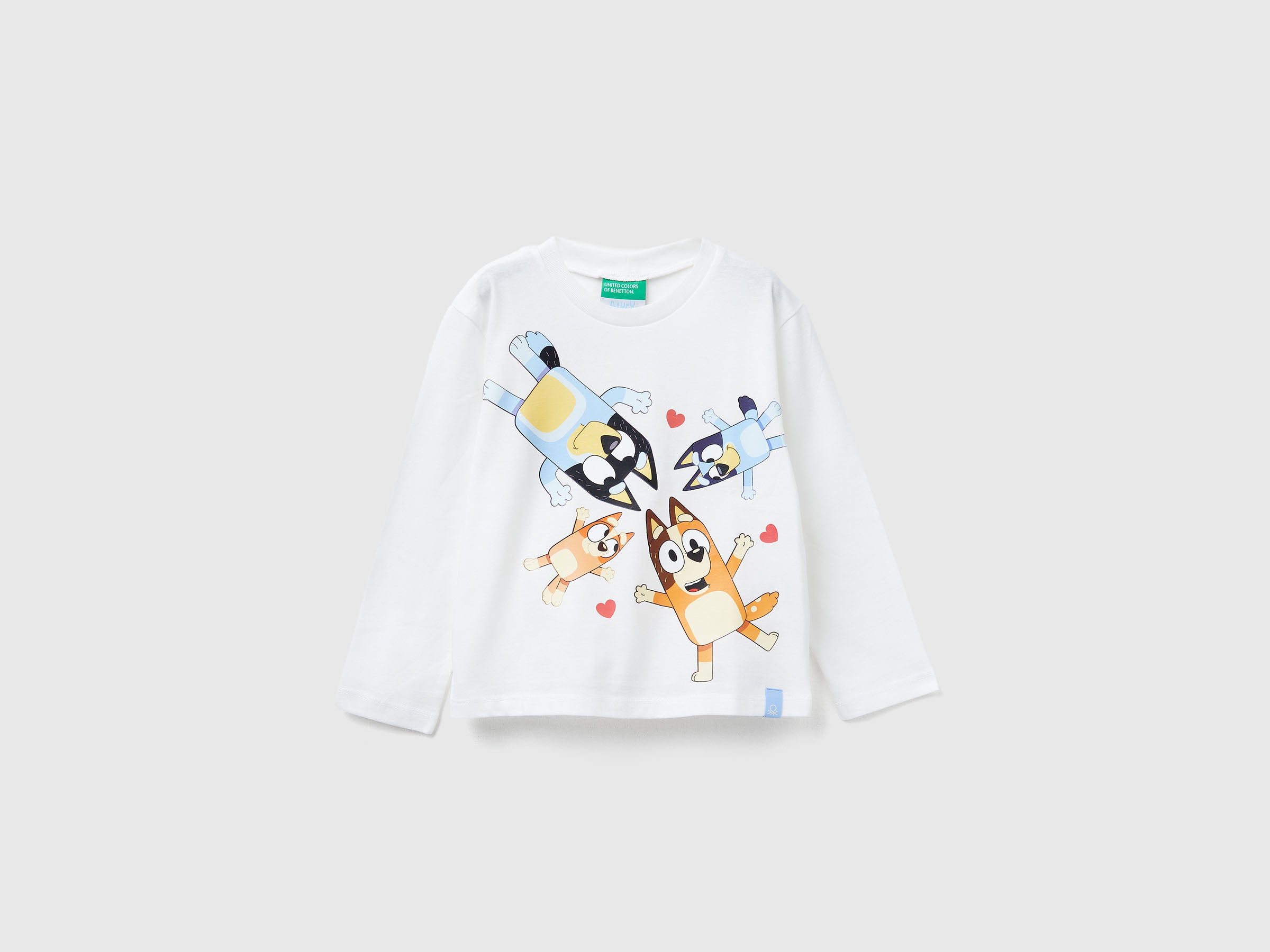 Benetton T-shirt Bluey manica lunga cotone biologico 104
