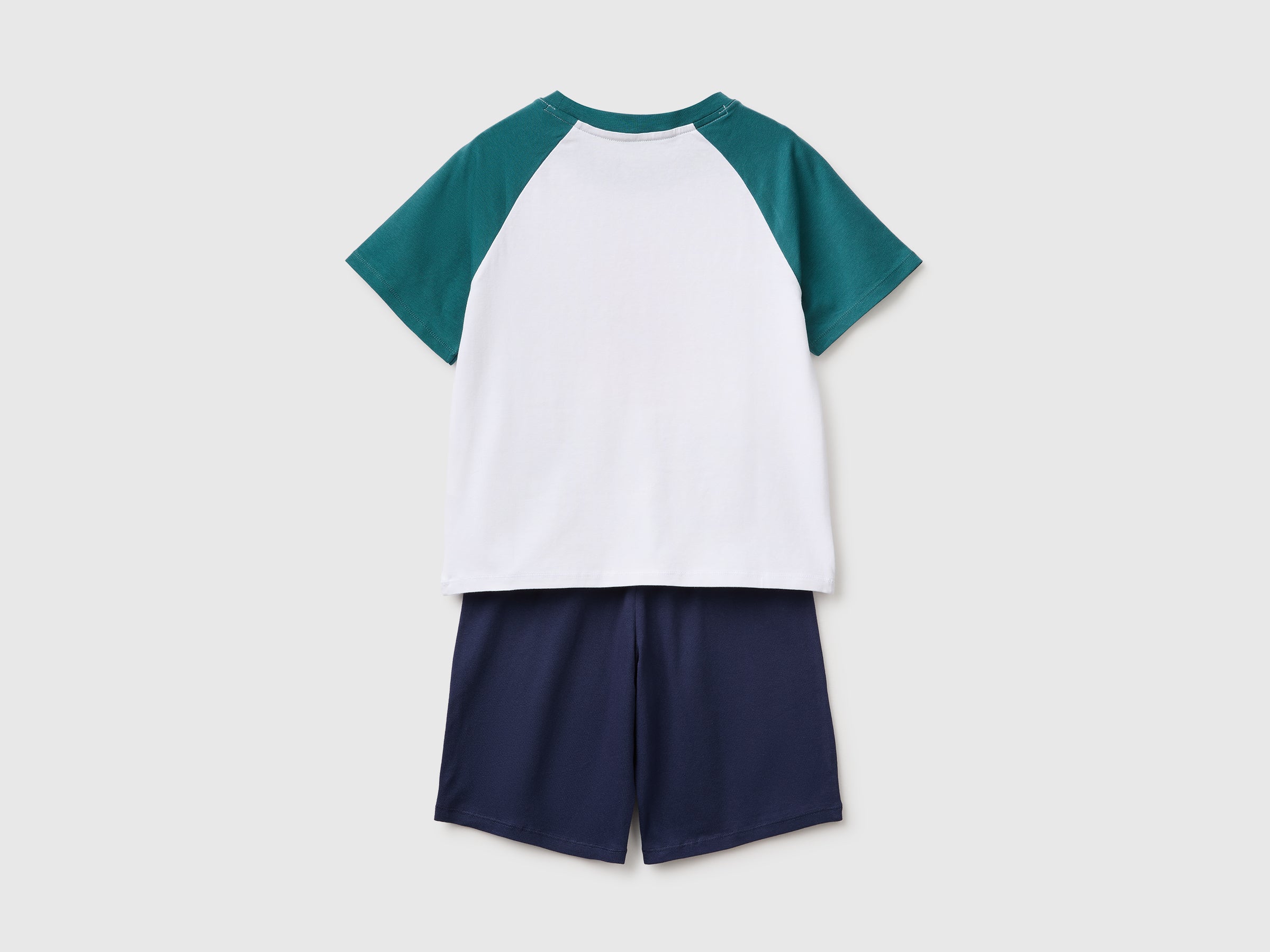 United Colors of Benetton Pigiama corto cotone logo 3-4 anni