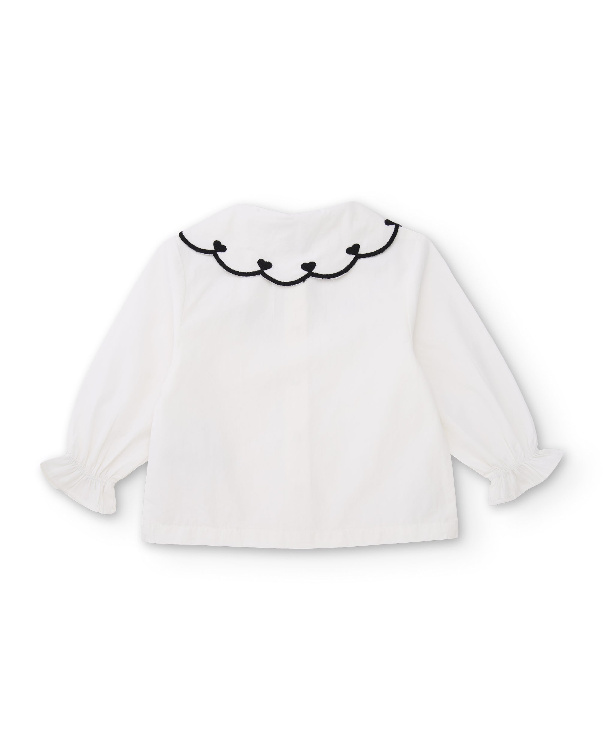 TucTuc Camicette Blusa Bambina Bianca Peter Pan Bottoni