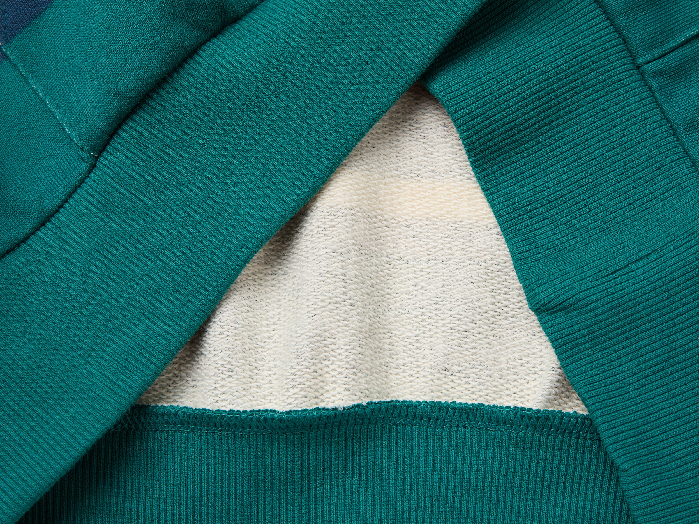 United Colors of Benetton Oversized felpa cappuccio righe cotone L