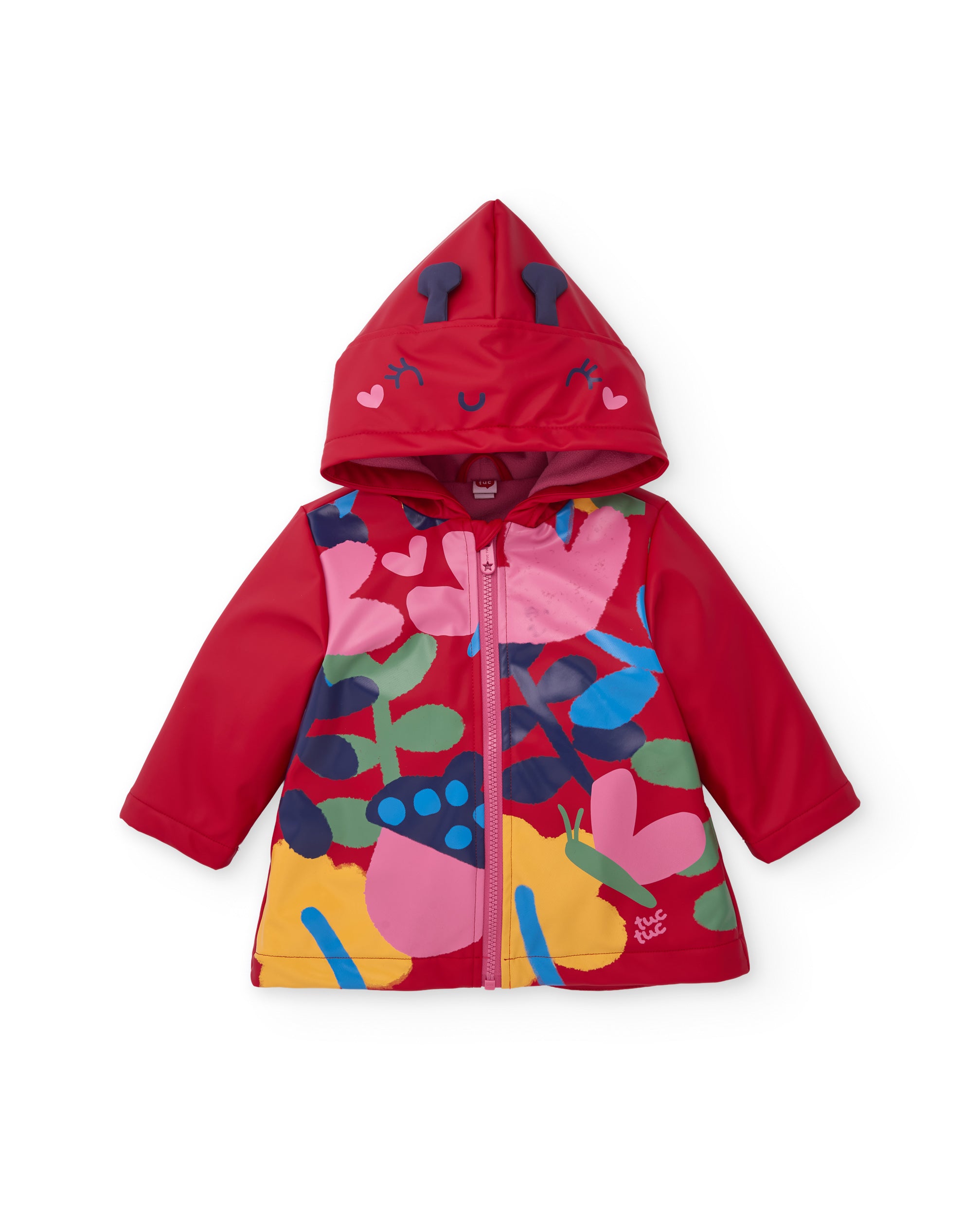 TucTuc Cappotti impermeabile bimba rosso coccinella
