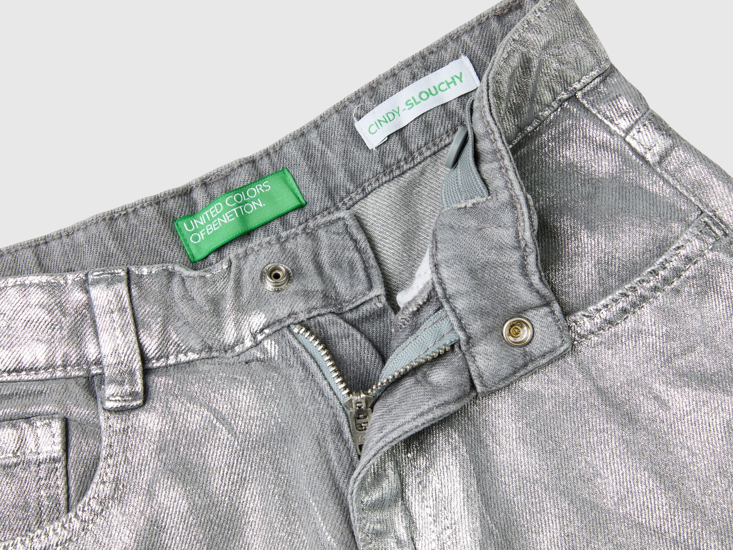 United Colors of Benetton Jeans Slouchy fit denim cotone
