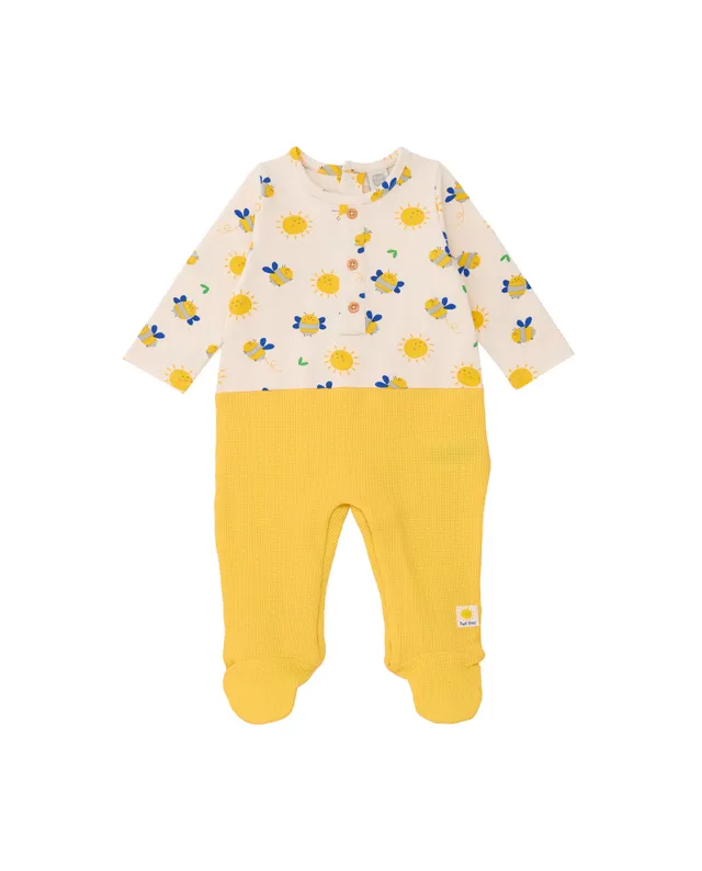 TucTuc Tutine Pagliaccetto Giallo Neonato Cotone Piedini
