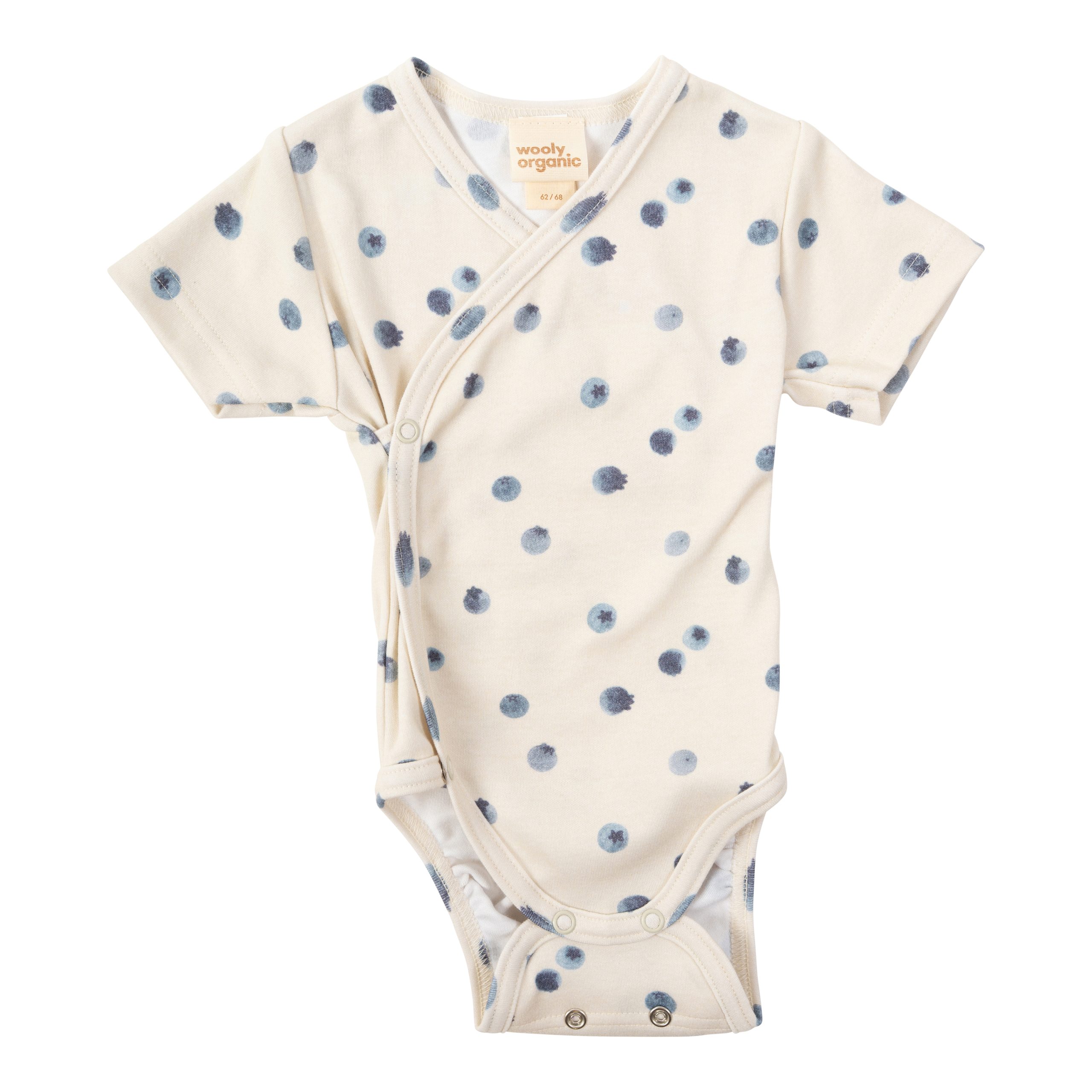 Woolly Organic Wrap Bodysuit body manica corta cotone SS26