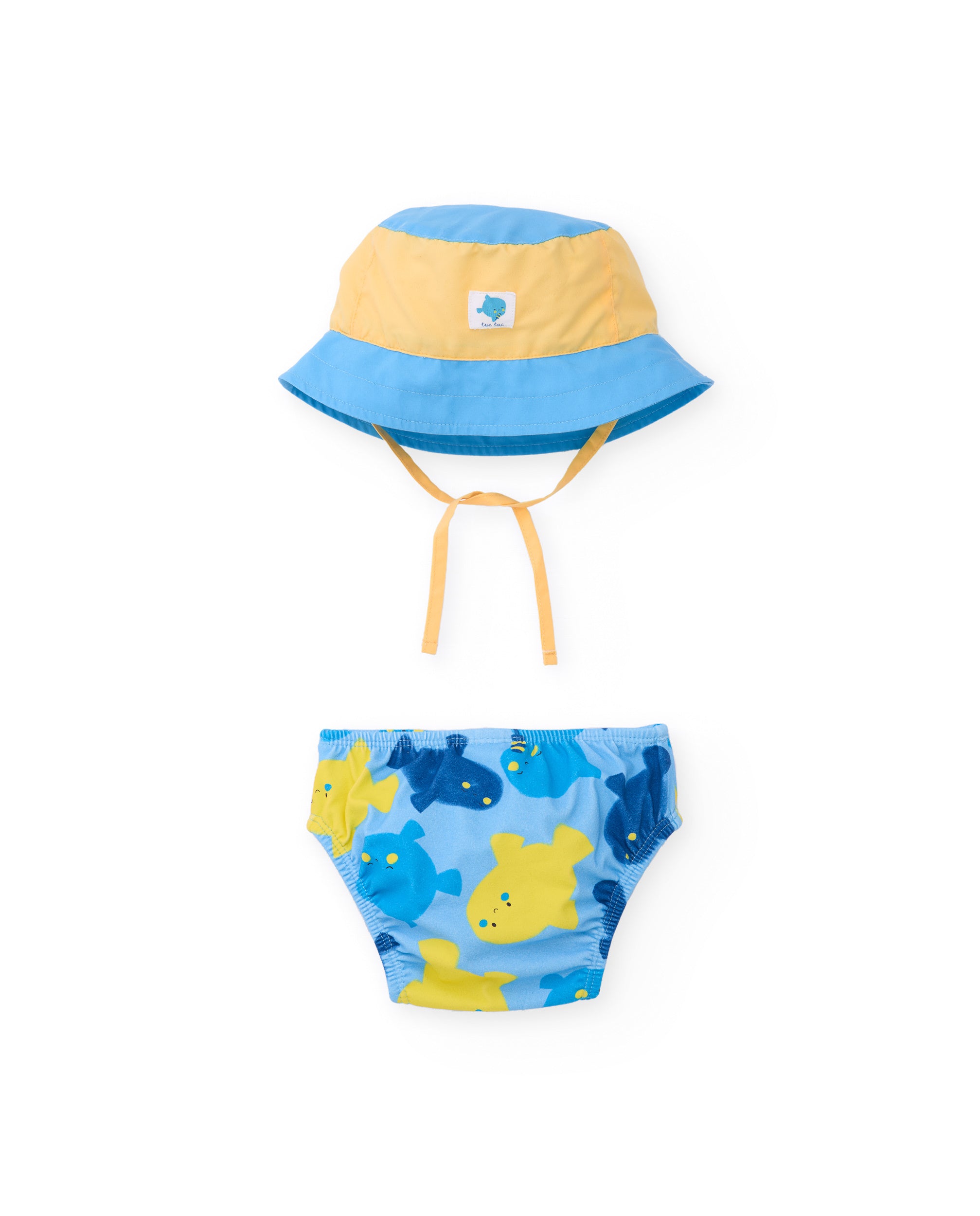 TucTuc Costumi Da Bagno completino neonato blu UPF 50+