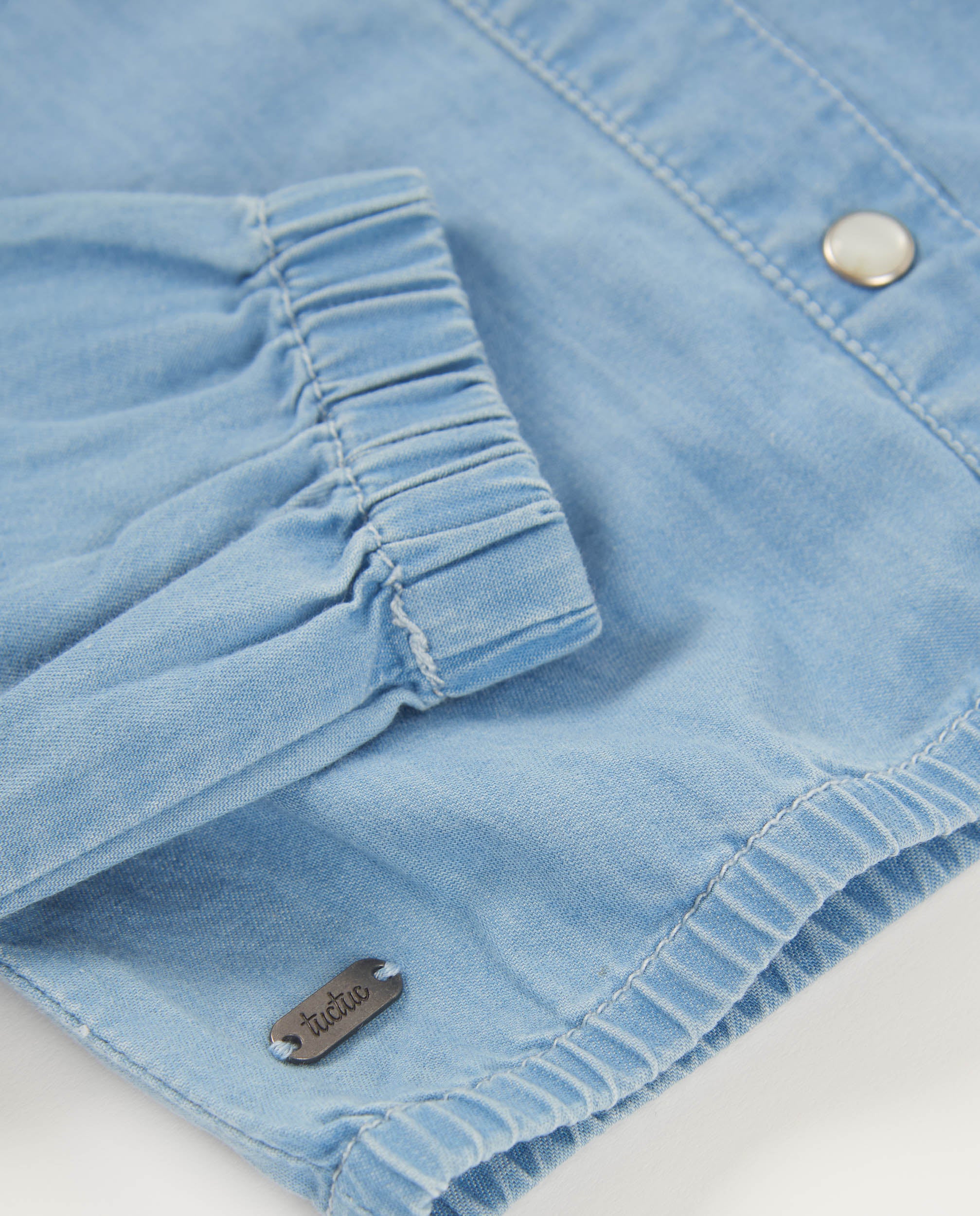 TucTuc Camicette camicia denim bimba blu 6 mesi