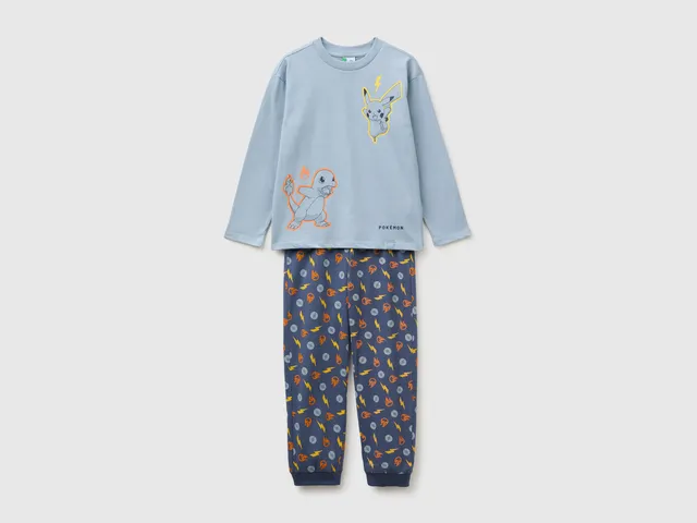 United Colors of Benetton pigiama Pokémon bimbo cotone caldo