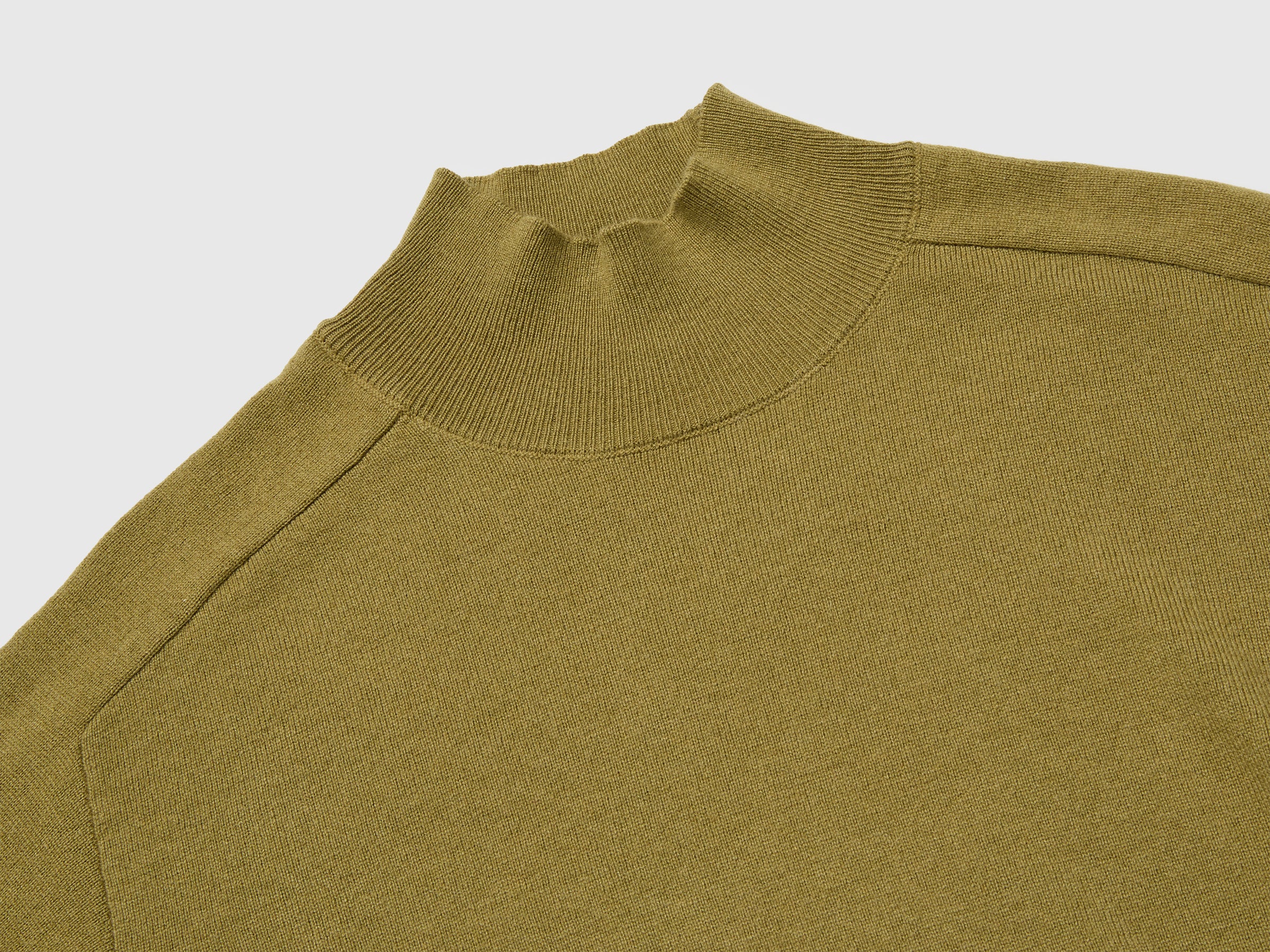 United Colors of Benetton maglione dolcevita misto cashmere manica lunga