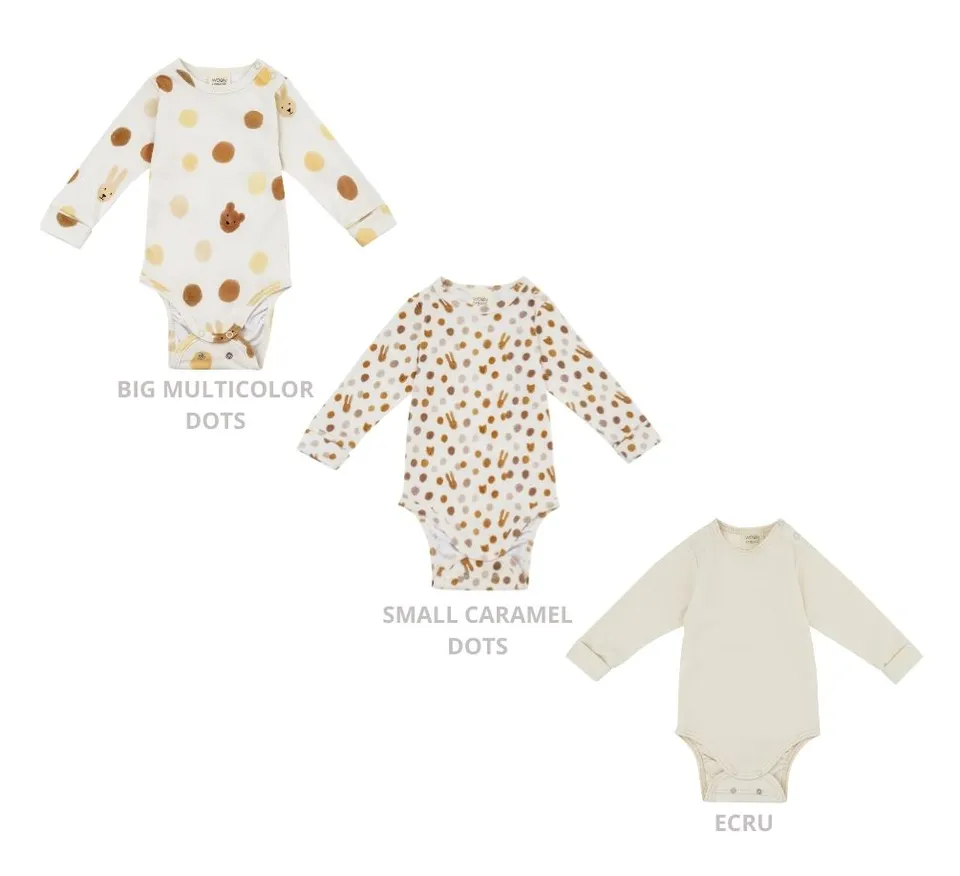 Woolly Organic Body Neonato Manica Lunga Cotone Noos