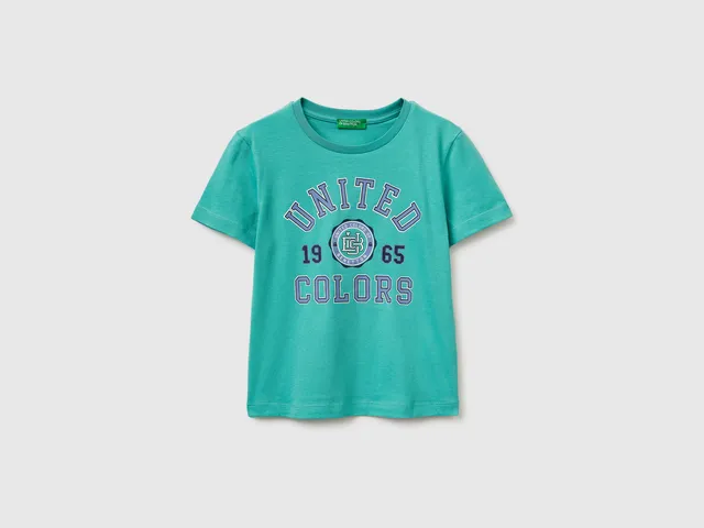 United Colors of Benetton T-Shirts Maglietta logo taglia 104 cotone