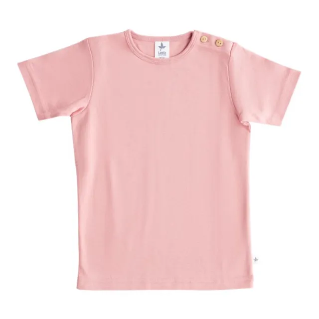 Kocarcia Leela Maglietta Maniche Corte Rosa Cotone Bio