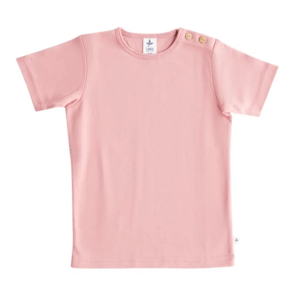 Kocarcia Leela Maglietta Maniche Corte Rosa Cotone Bio