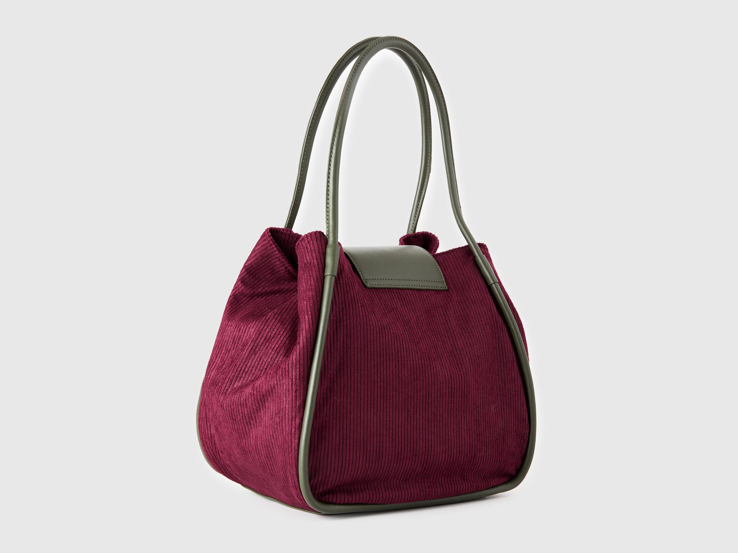 United Colors of Benetton Velvet tote bag borsa velluto OS