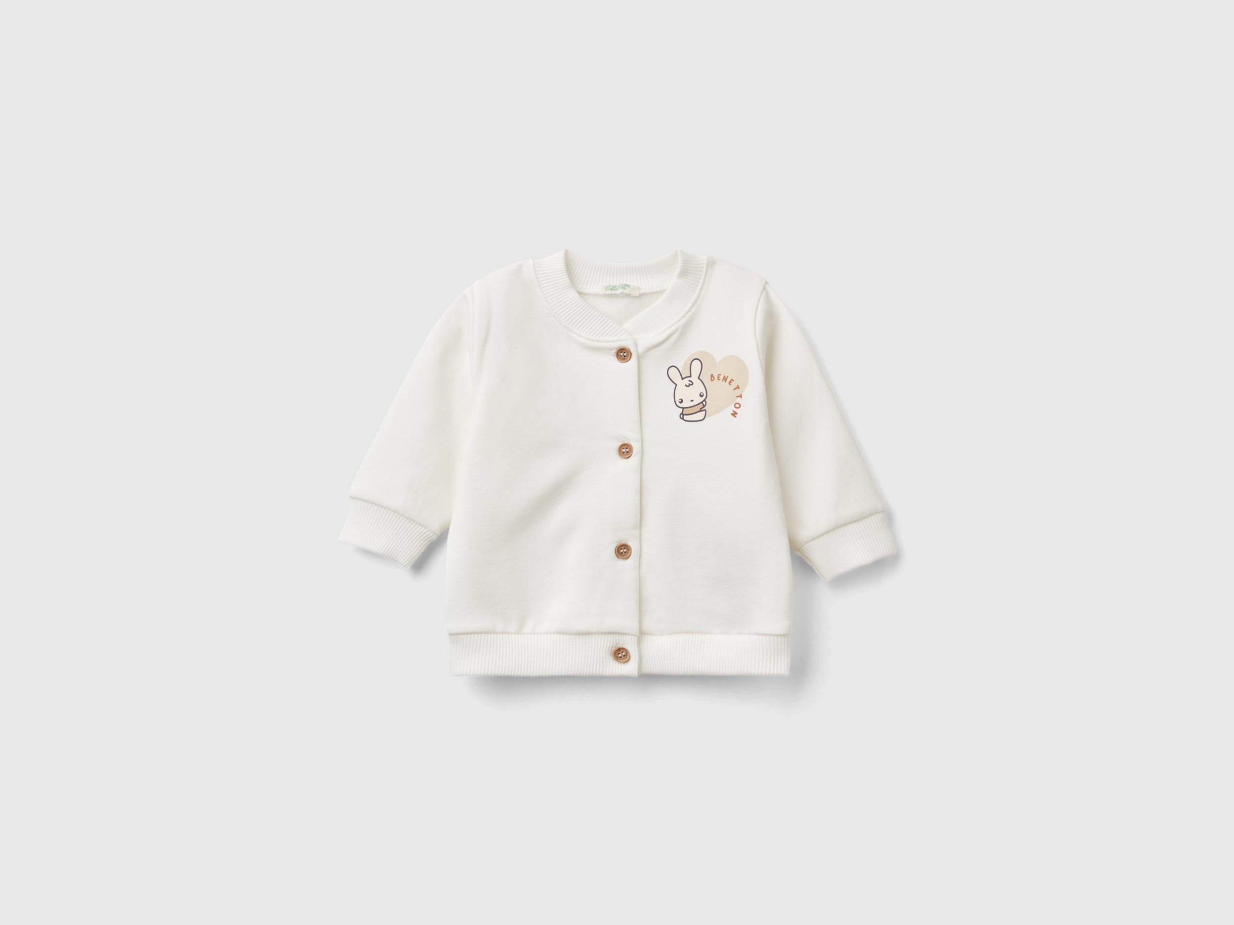 United Colors of Benetton Felpa neonato taglia 62 stampa animale cotone