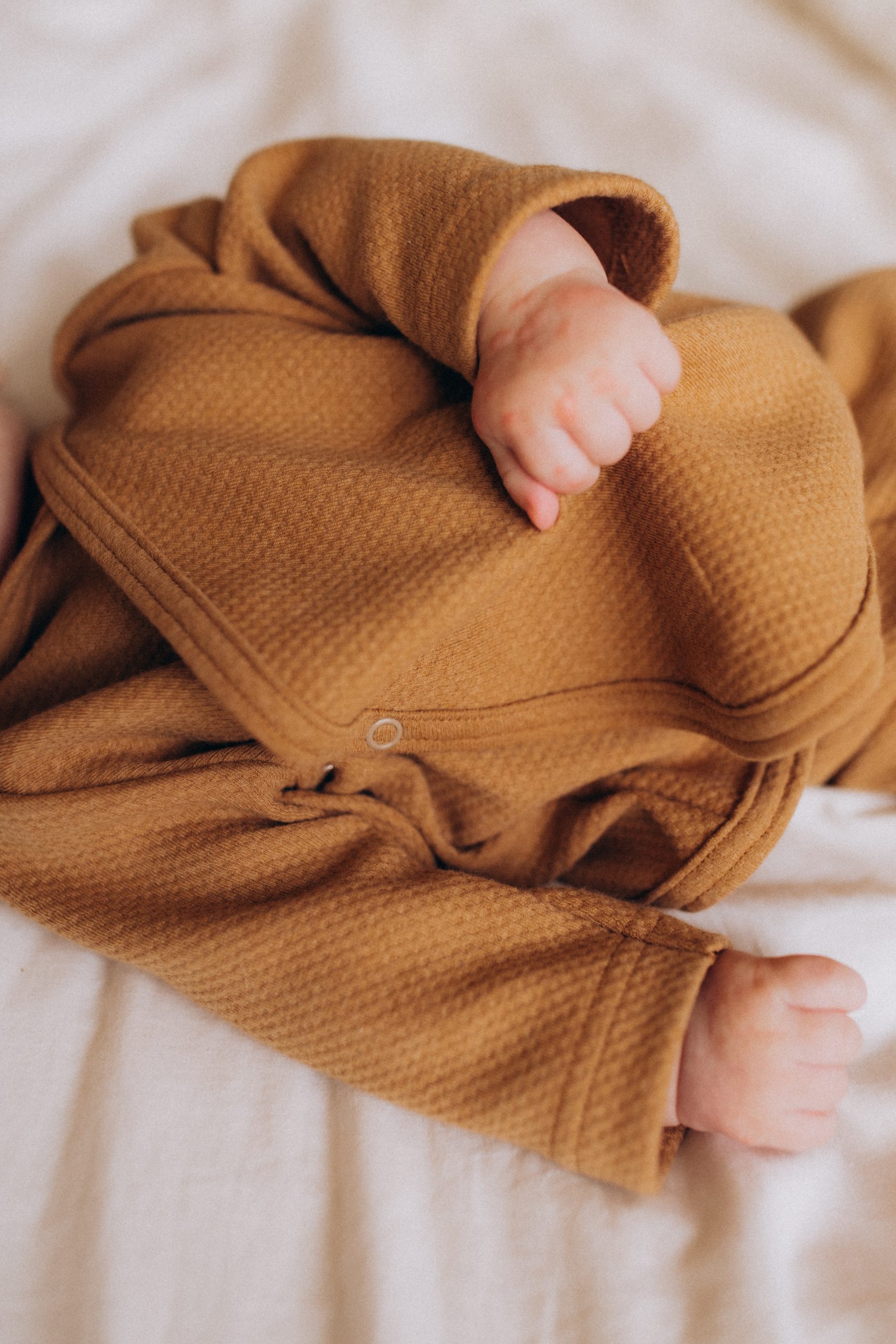 Woolly Organic Wrap Jacket Noos giacca neonato cotone organico