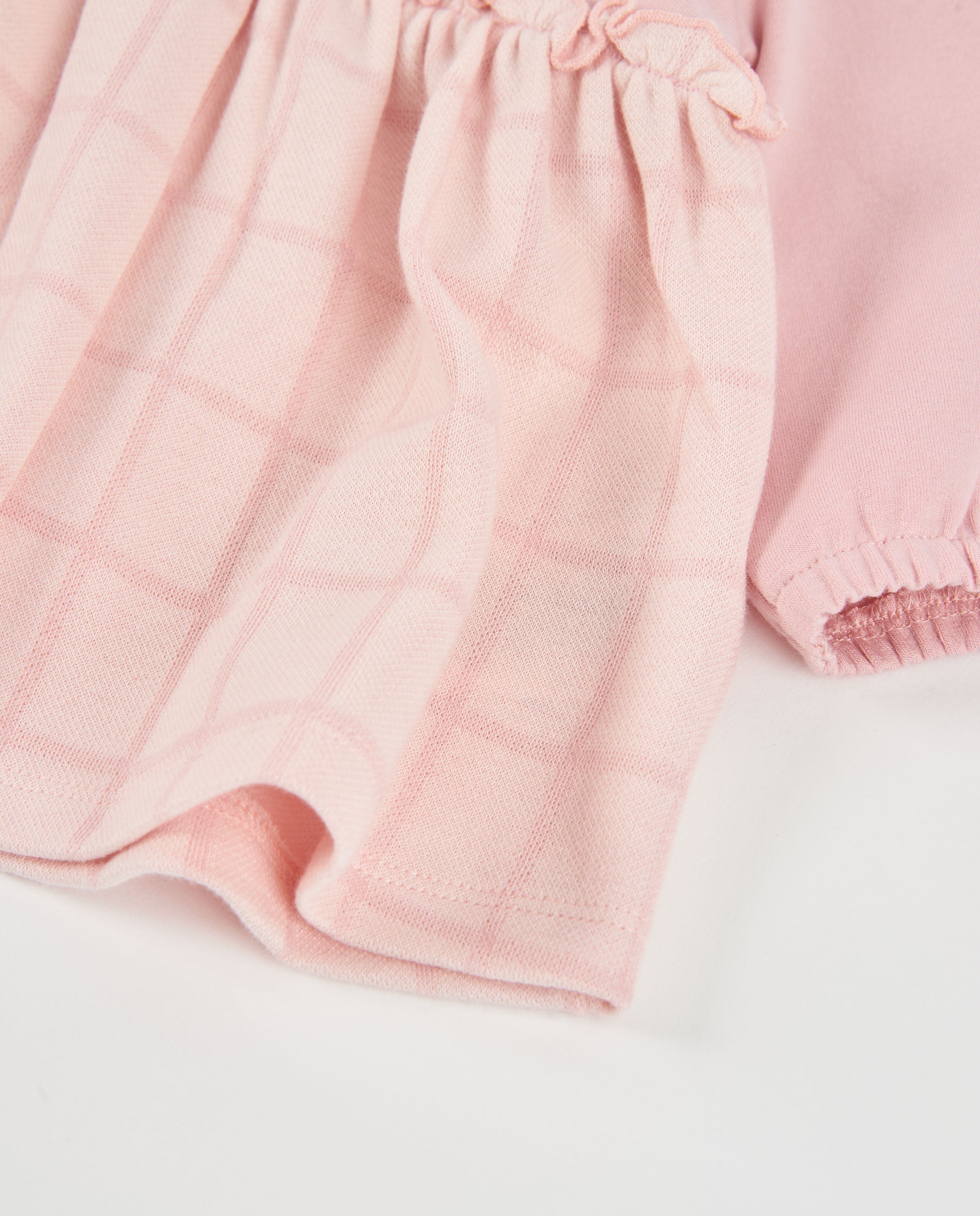TucTuc Vestiti vestito felpa neonata rosa dinosauro