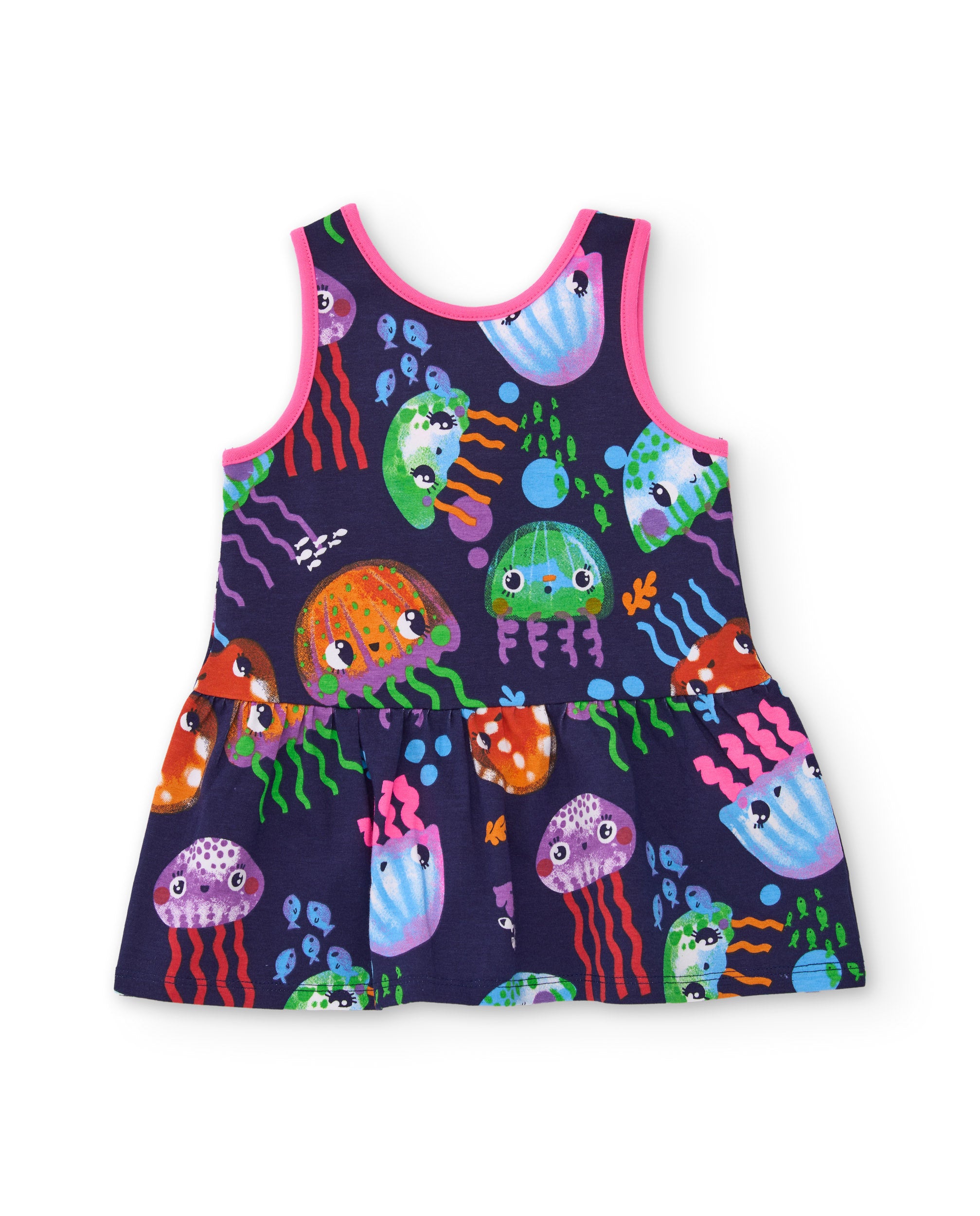 TucTuc Vestiti Abito Bambina Navy Stampa Meduse