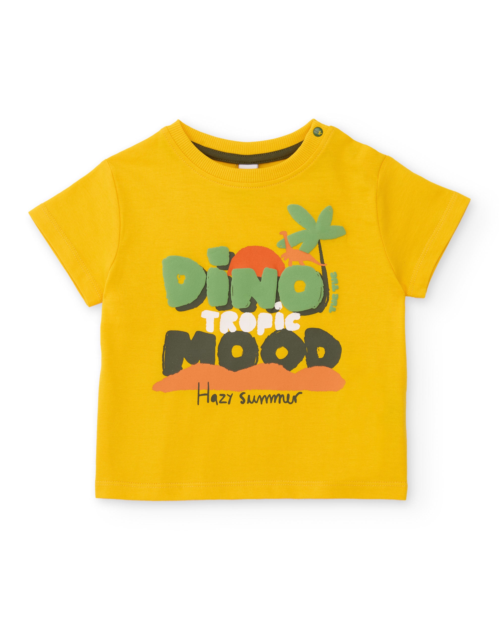 TucTuc Magliette T-shirt bambino cotone giallo tropicale
