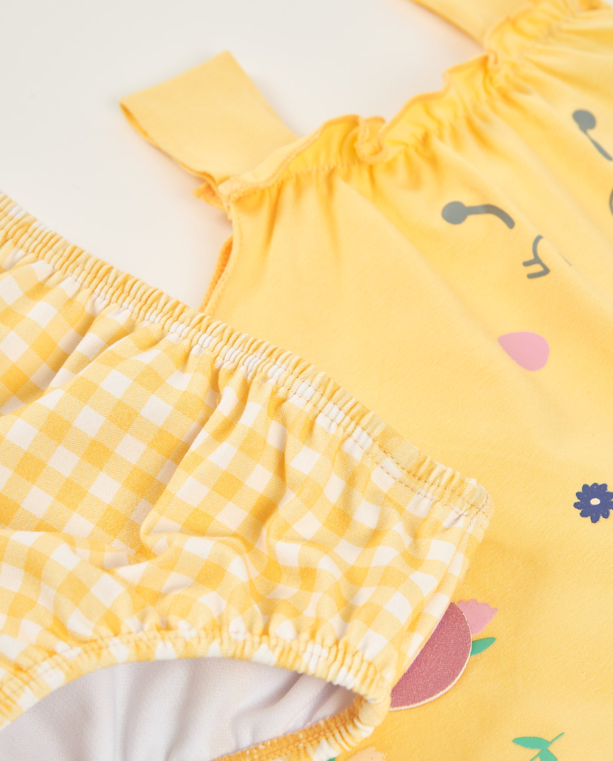 TucTuc Costumi Da Bagno costume bagno neonata giallo ape