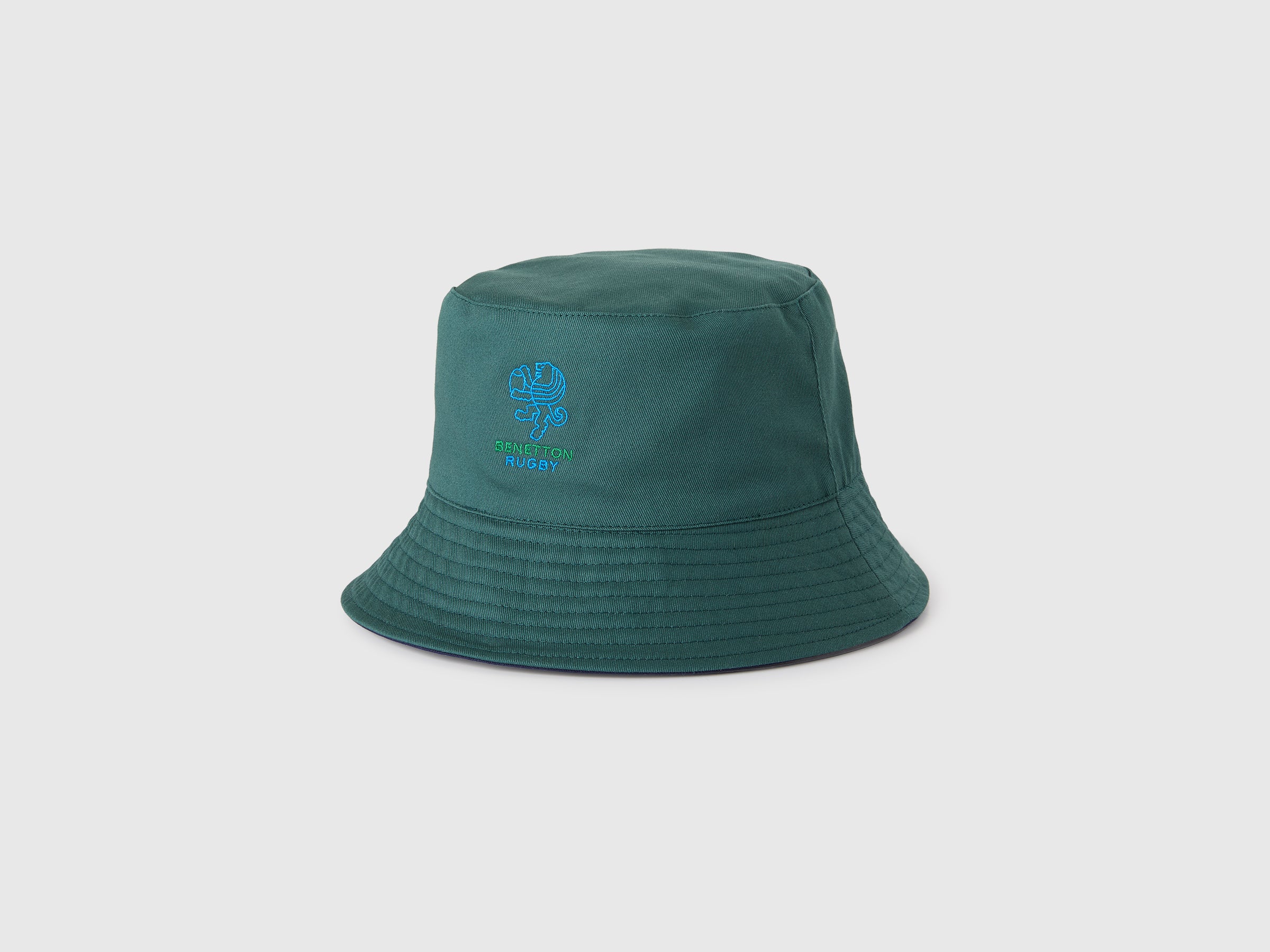United Colors of Benetton bucket hat rugby reversibile cotone S