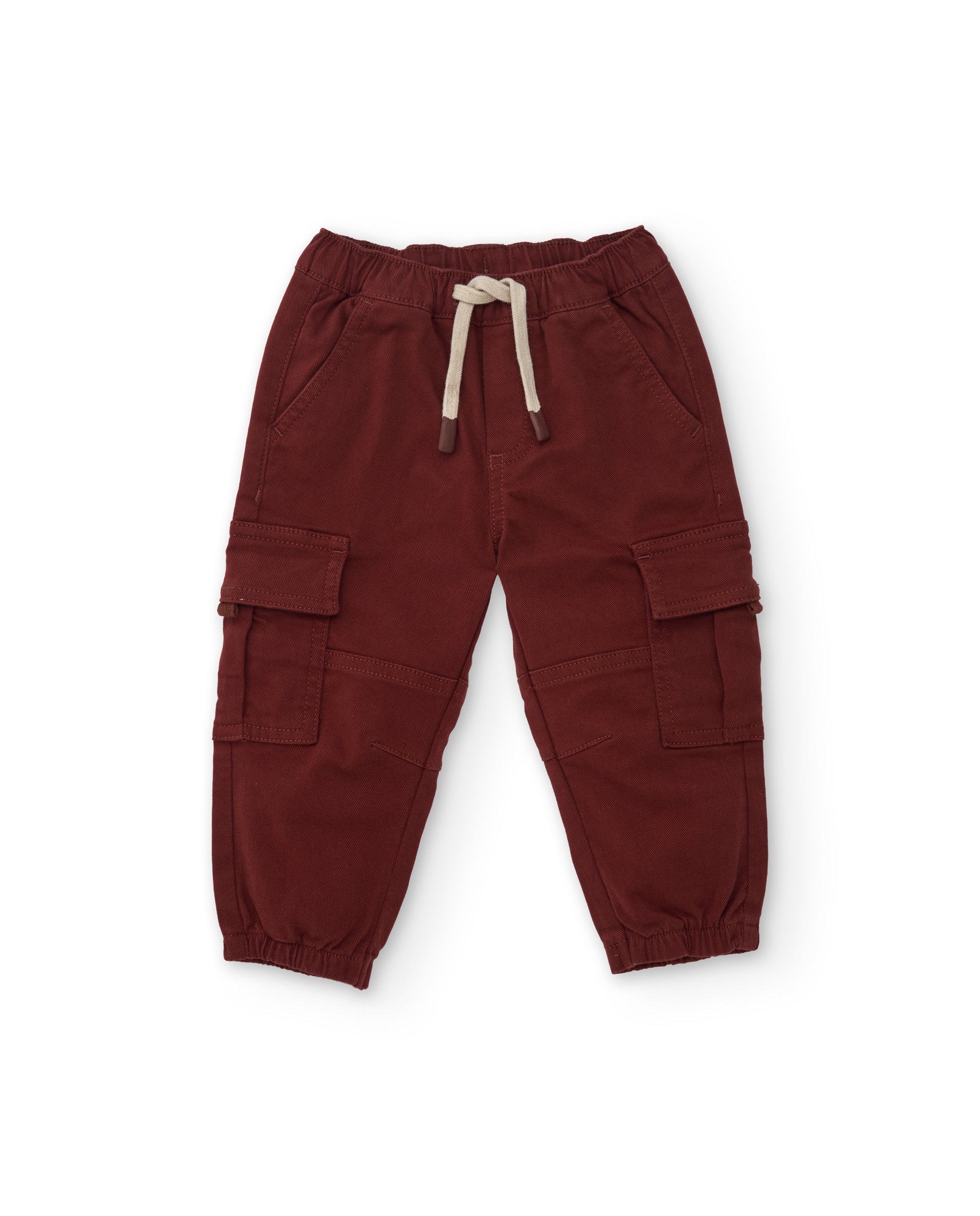TucTuc Pantaloni Cargo bimbo bordeaux tela