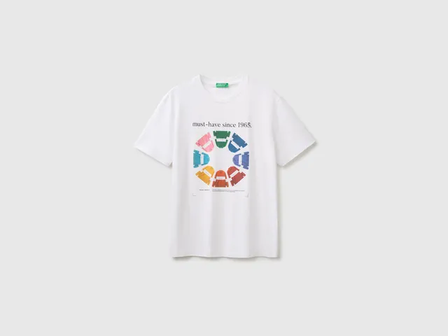 United Colors of Benetton T-Shirt Logo Cotone Bio Regular
