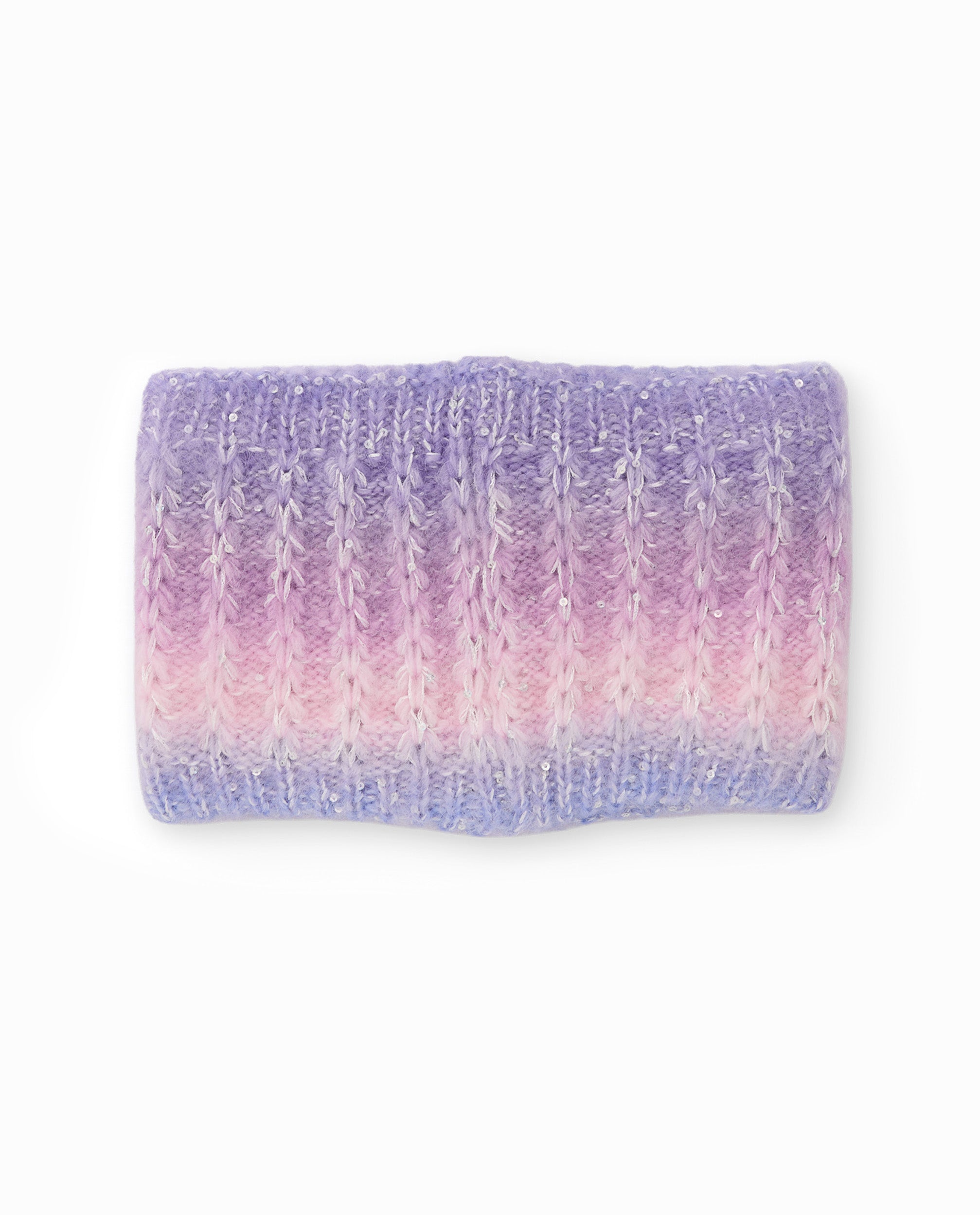 TucTuc Accessori Scaldacollo bambina rosa sfumato paillettes