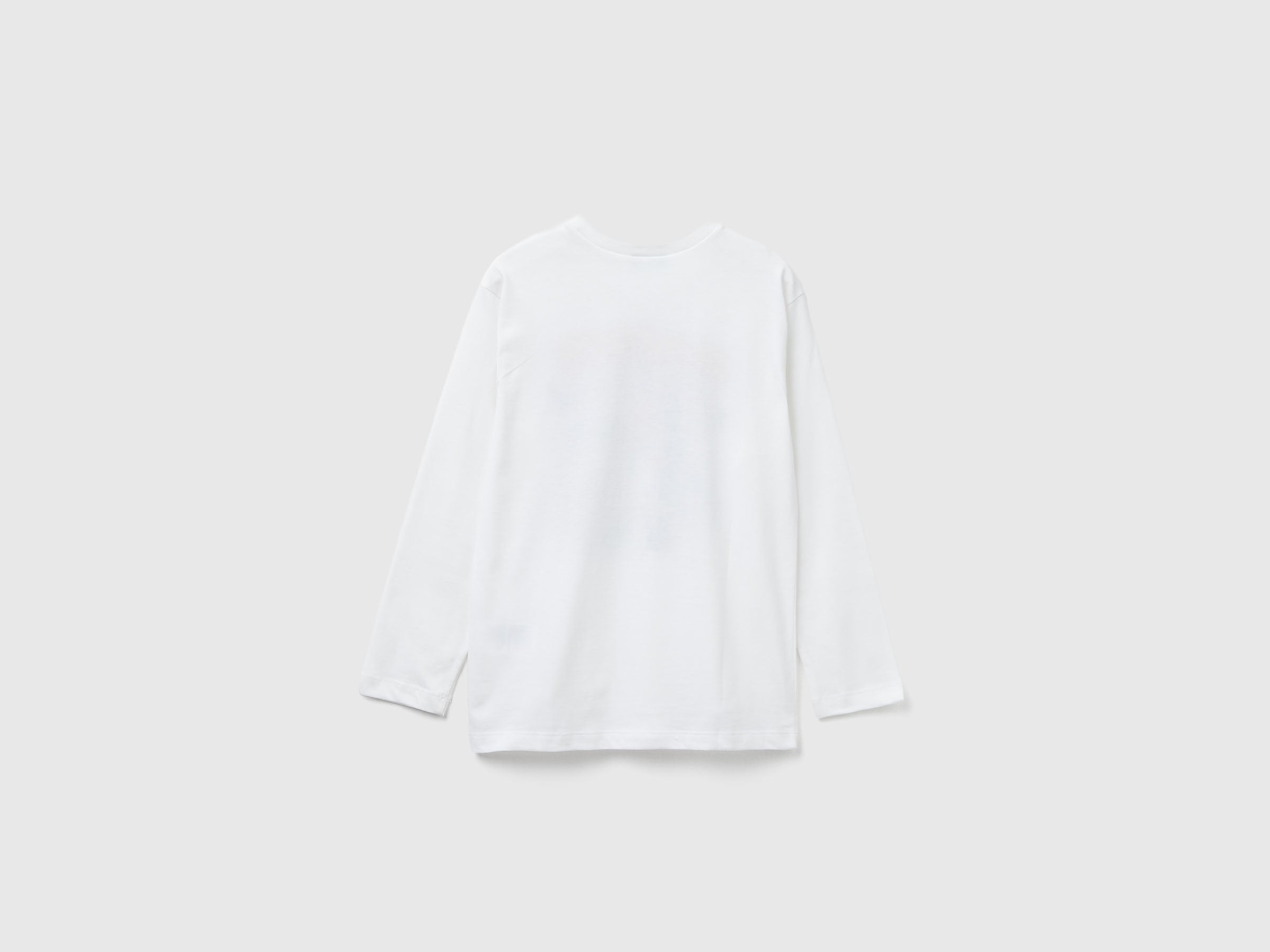United Colors of Benetton T-Shirt Stampa Manica Lunga M Cotone