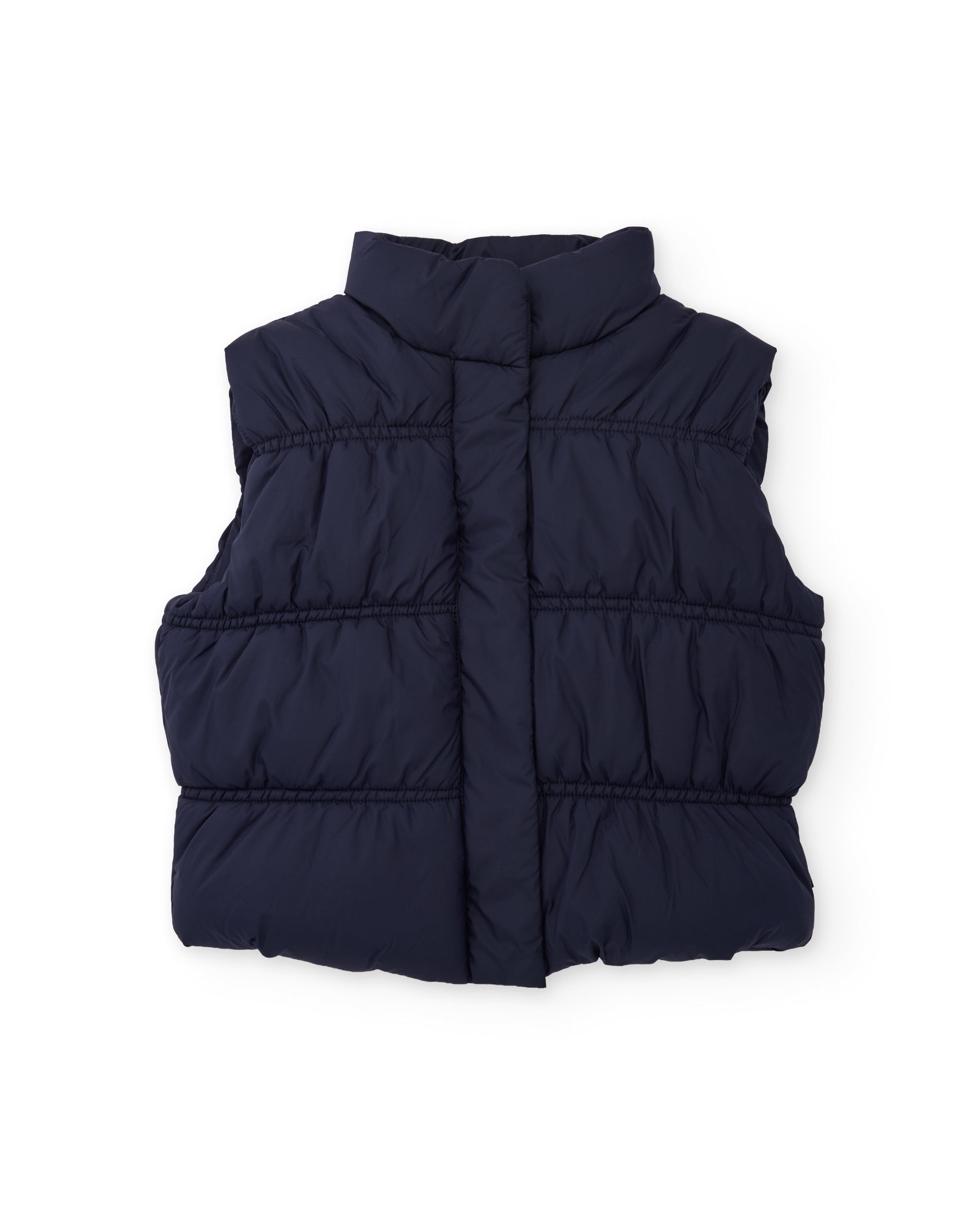 TucTuc Cappotti gilet imbottito blu bambino collo alto