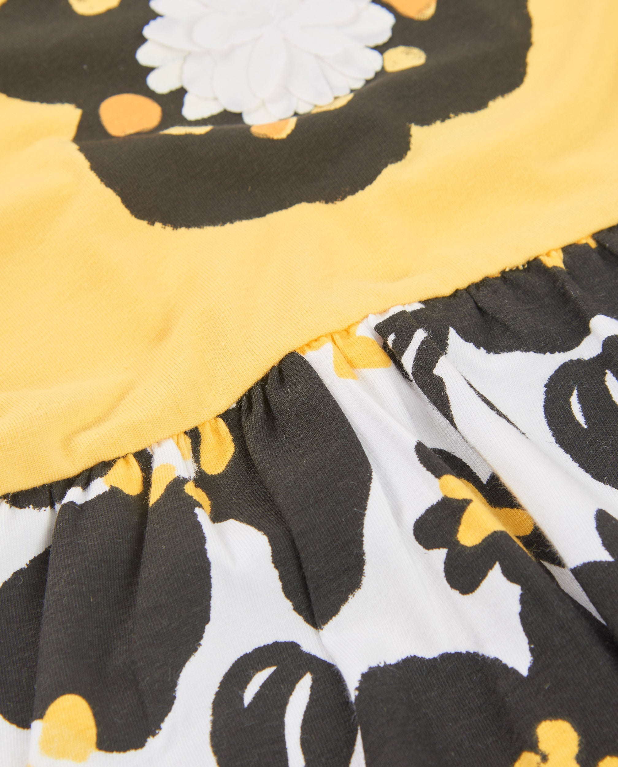 TucTuc Vestiti Vestito maglia bimba giallo floreale